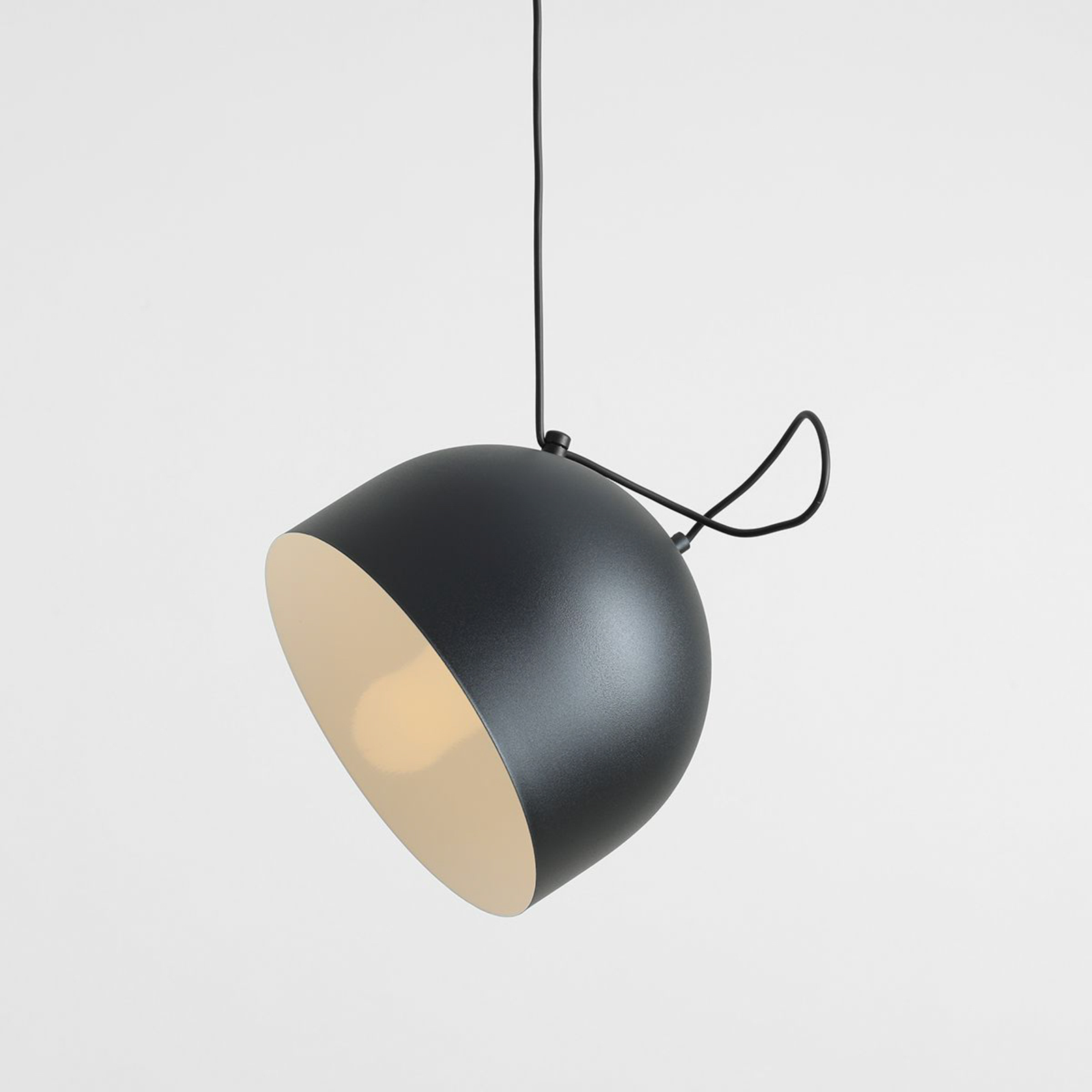Pepe pendant light, black, 5-bulb