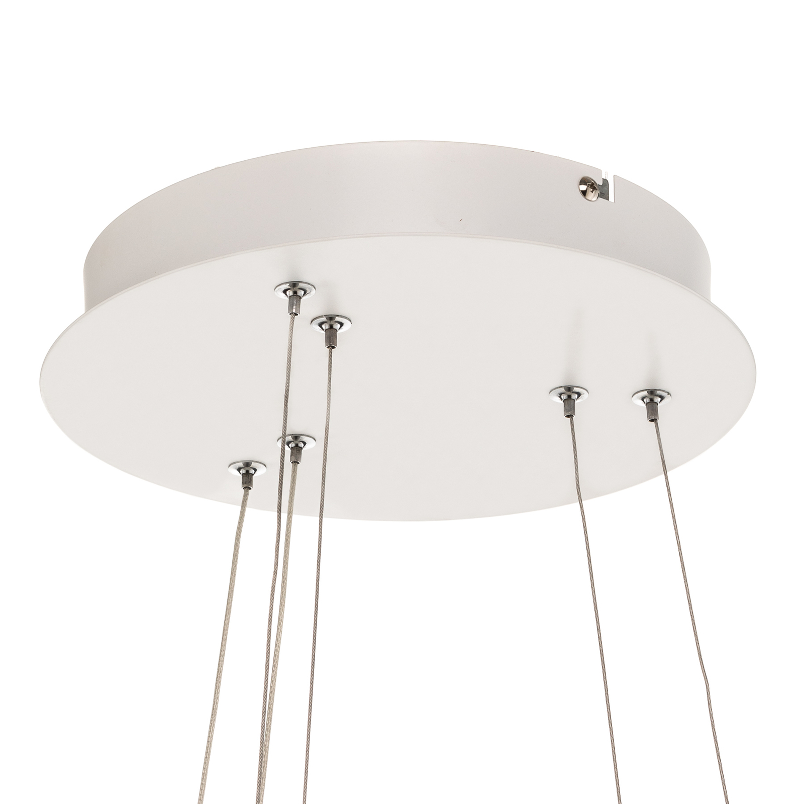 Suspension LED Giotto, à 2 lampes, blanche