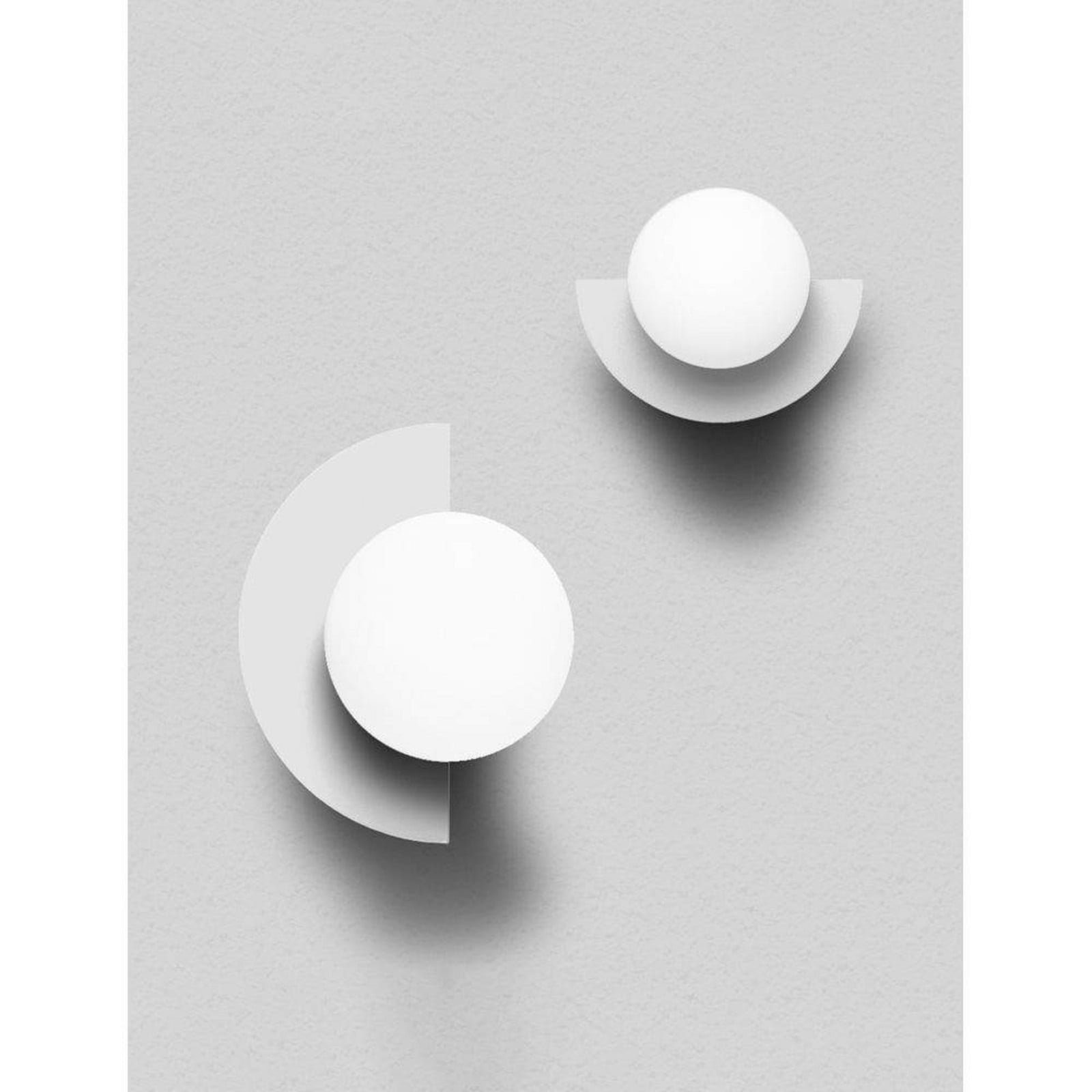 Candy Big Circle 180 L Wandleuchte, weiß Swedish Ninja - Wohnzimmer - Metall