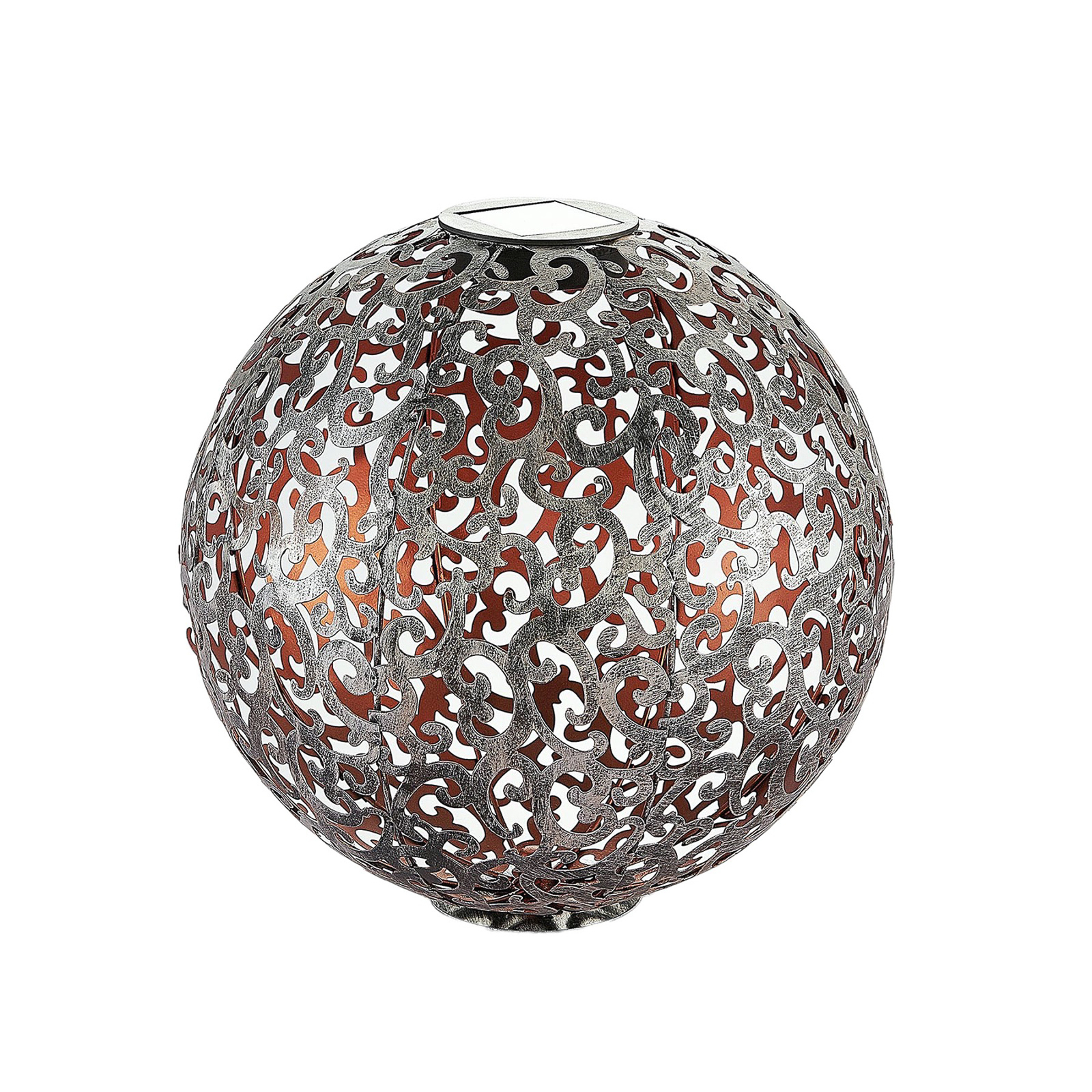 Lindby Eduta ornament-LED solarlamp zilver-goud