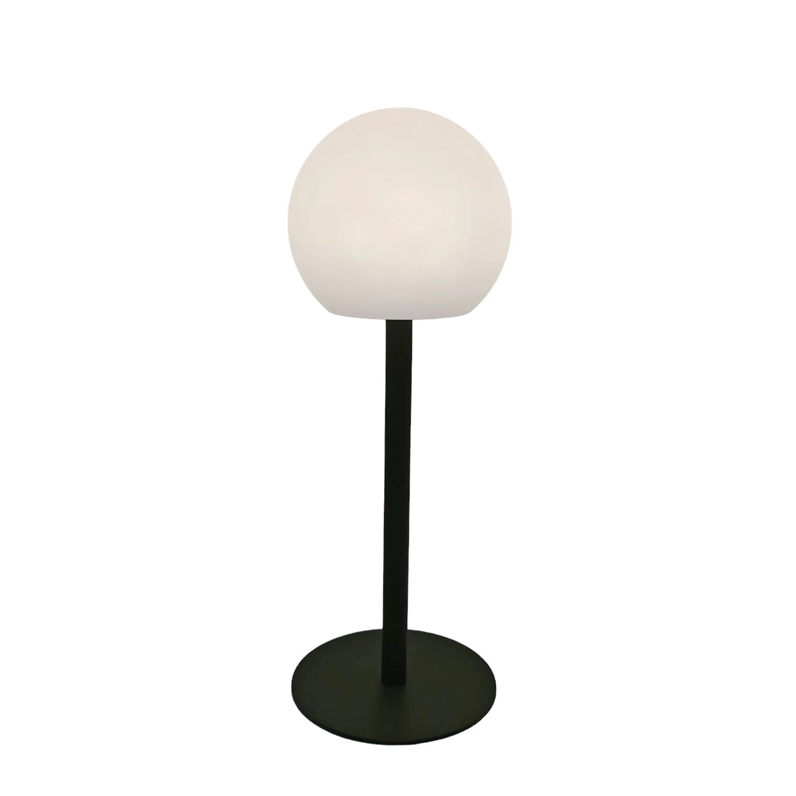 Lindby LED venkovní stolní lampa Eleia, zelená, kov, dobíjecí baterie