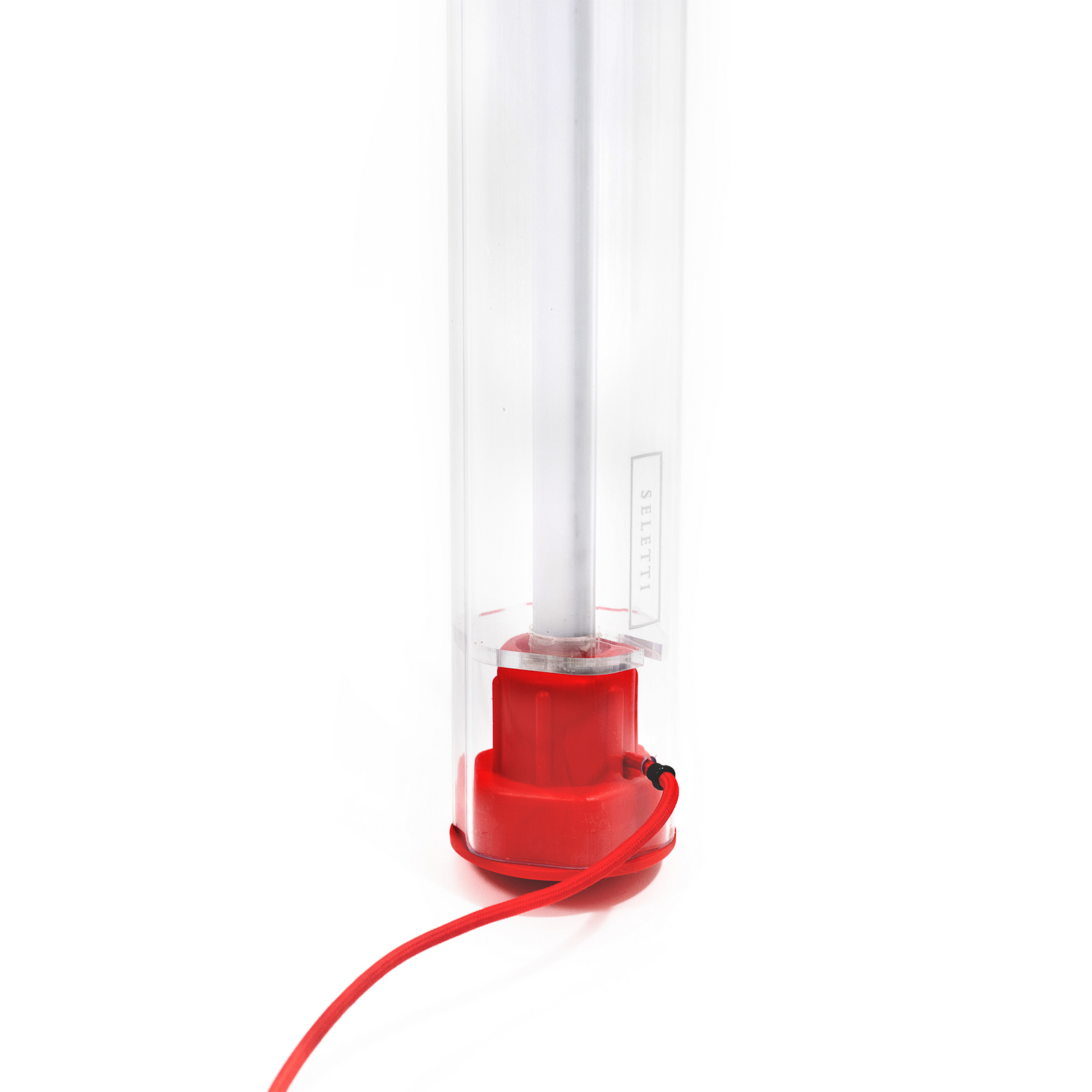 BIC LED-Pendelleuchte, rot, Länge 173 cm - Seletti