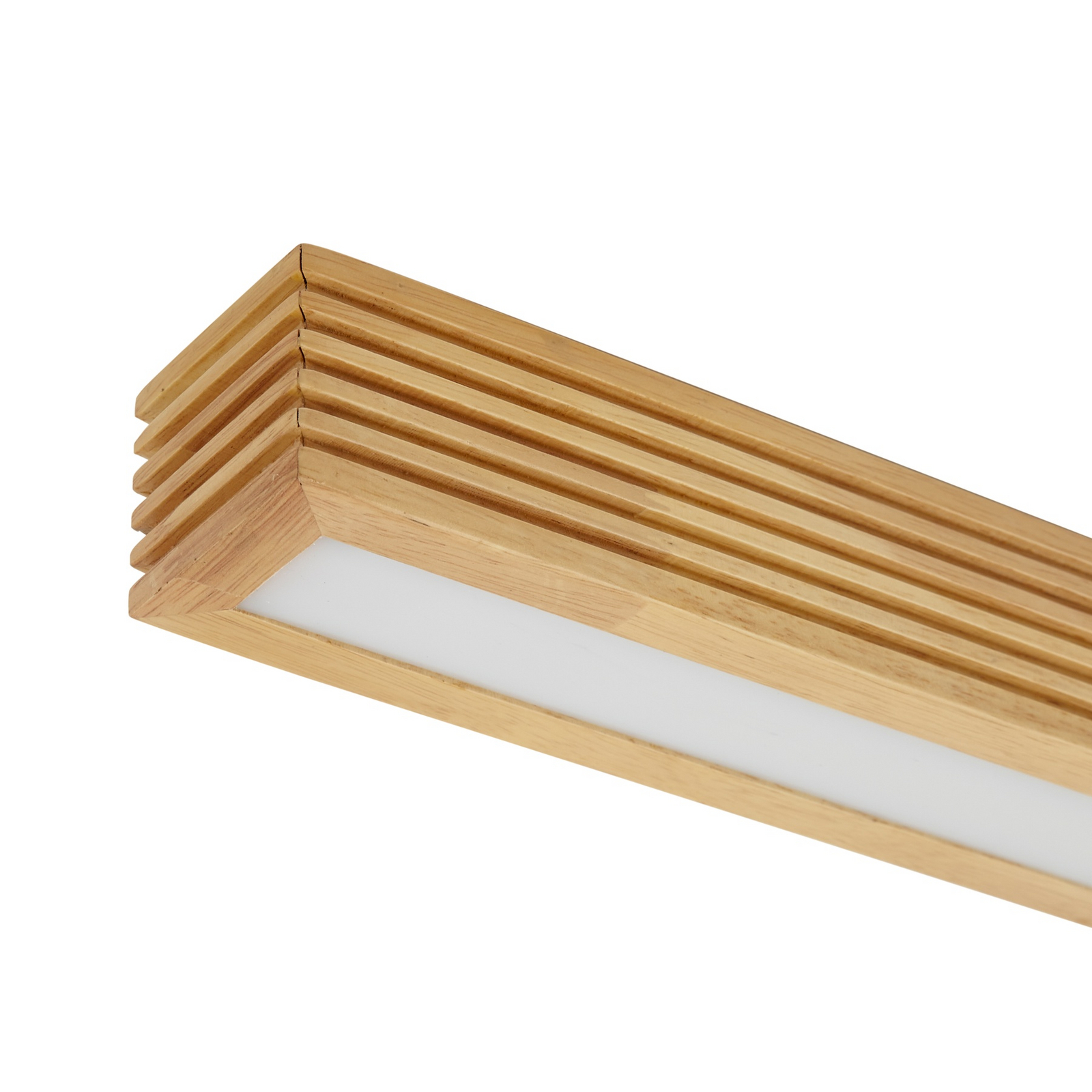 Lucande LED-Deckenleuchte Emara, holz hell, Eiche, dimmbar