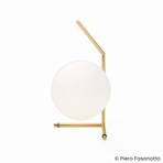 FLOS table lamp IC T1 Low 10th Anniversary, gold-plated, dimmable.