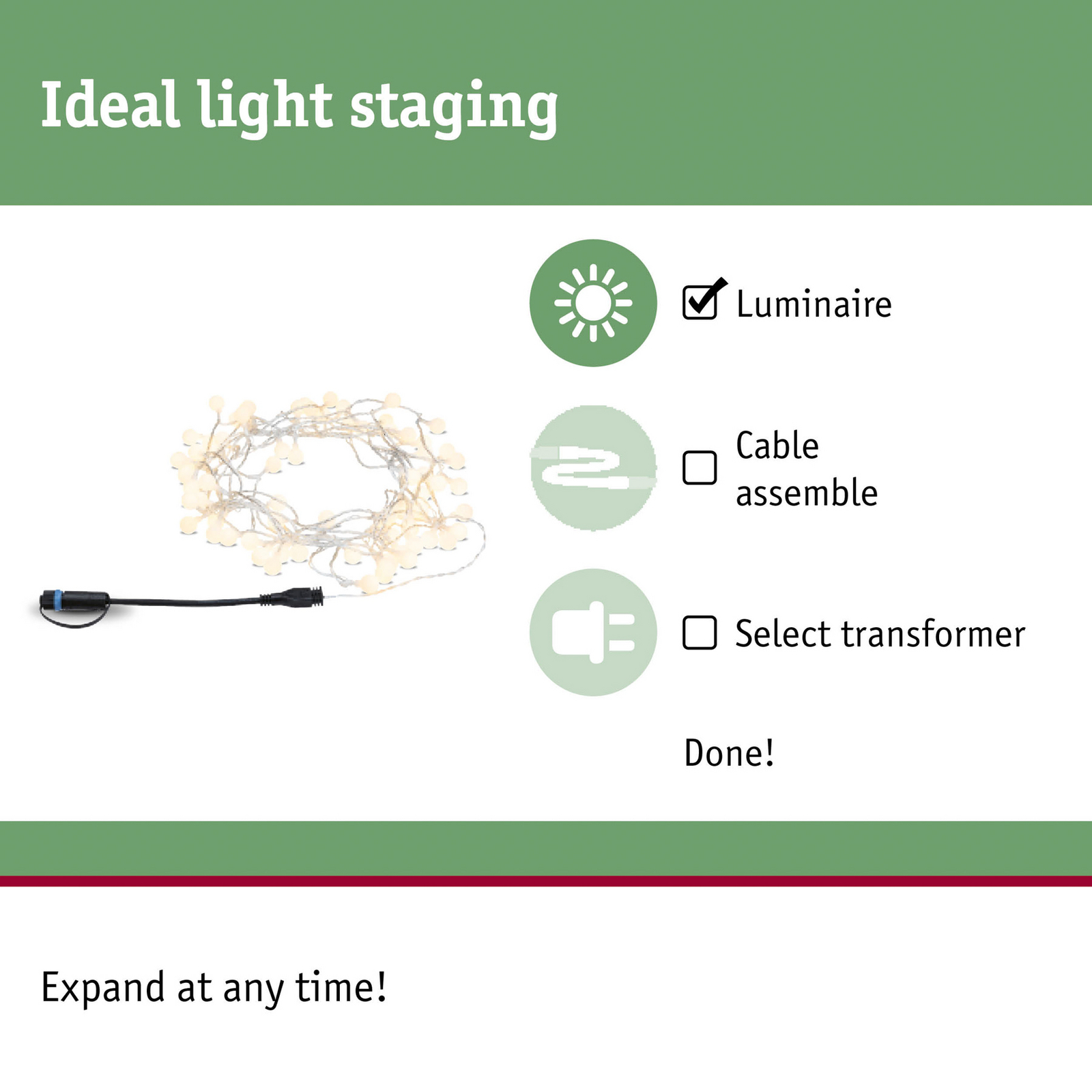 Paulmann Plug & Shine Guirlande lumineuse LED mini, 7,5 m Paulmann Plug & Shine Guirlande lumineuse LED mini, 7,5 m