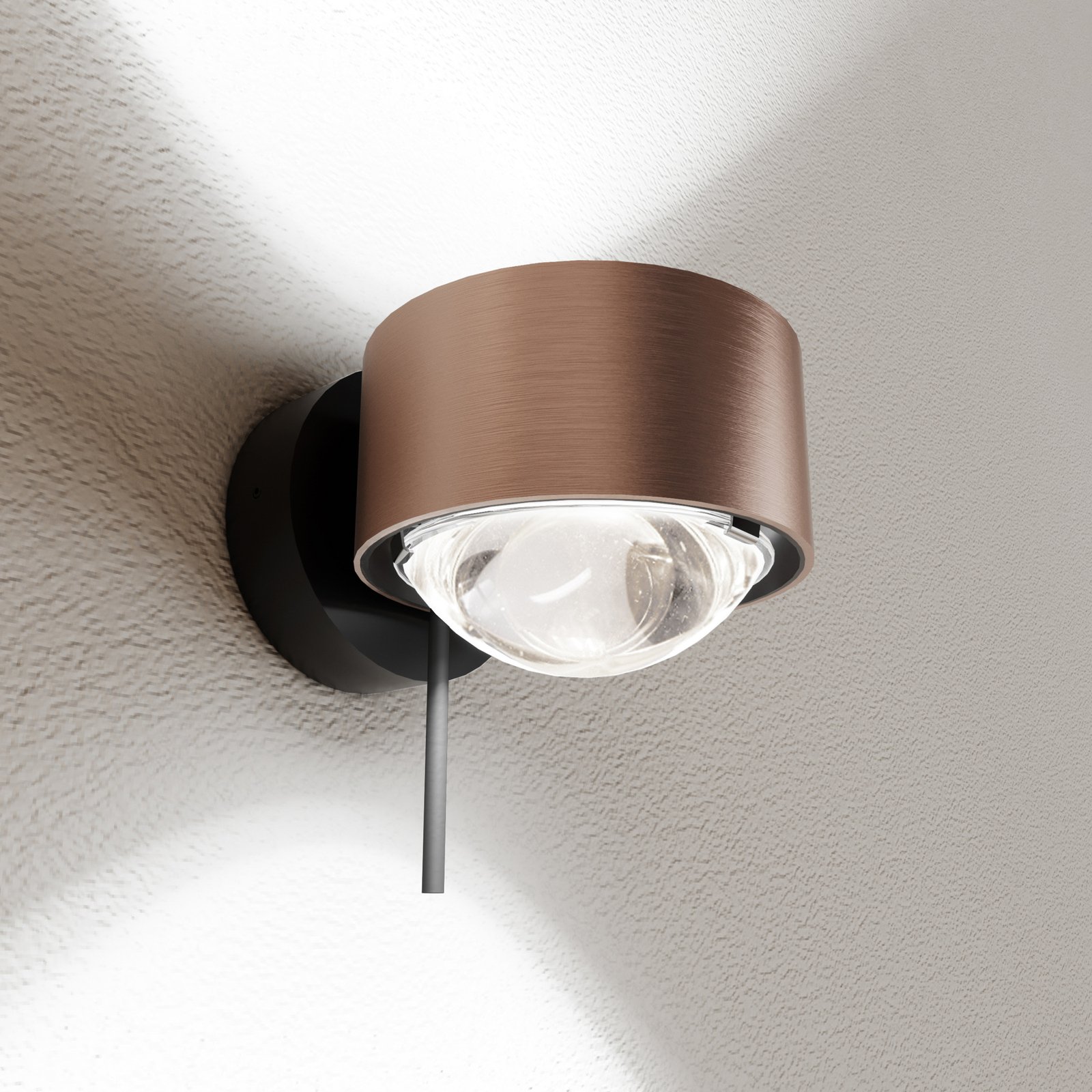 Puk! 80 Wall Avantgarde LED spot HV 2 x lens clear