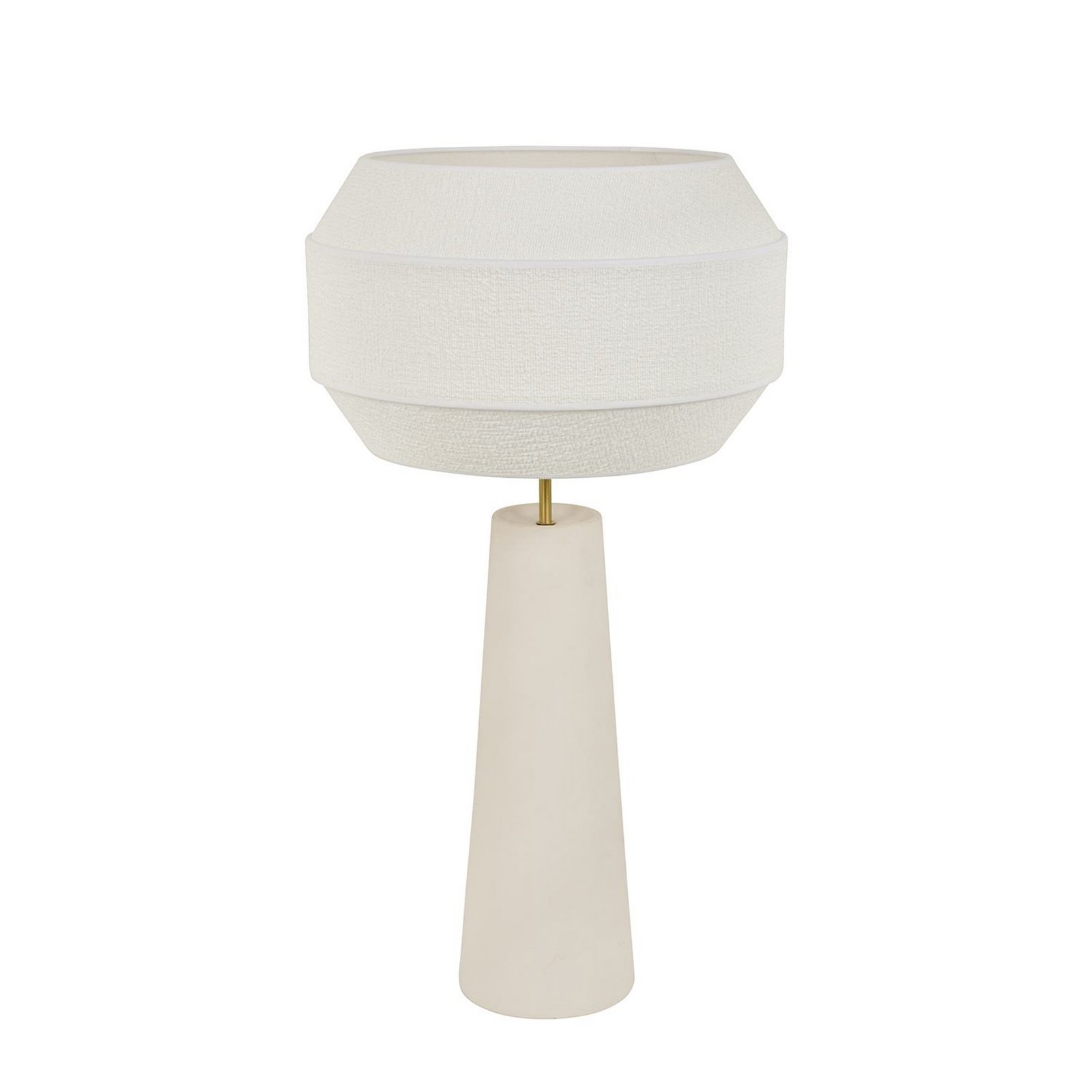 MARKET SET Lampă de masă Cosiness, 85 cm, alb, metal/țesătură