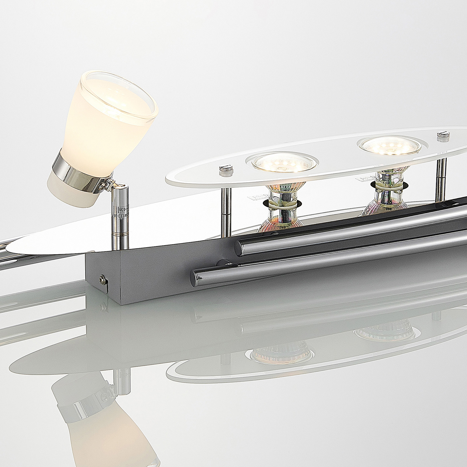 Lindby Danil LED mennyezeti spotlámpa üvegbúrákkal