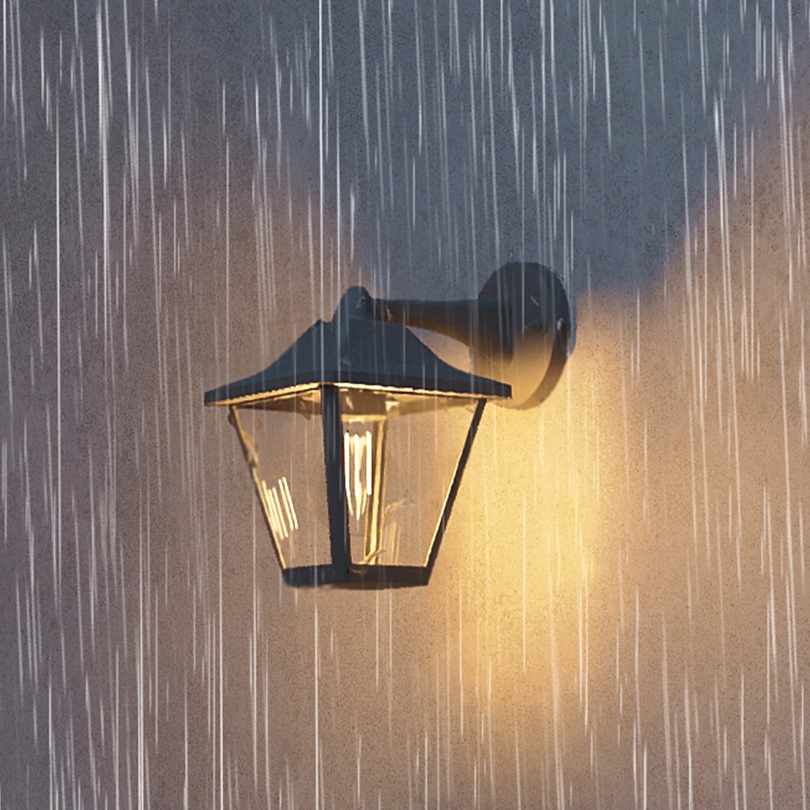 Philips Juli kültéri fali lámpa, fekete, fém, IP44, E27 Philips Juli kültéri fali lámpa, fekete, fém, IP44, E27