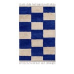 Mara Knotted Rug L Bright Blue/Off-White - Ferm Living