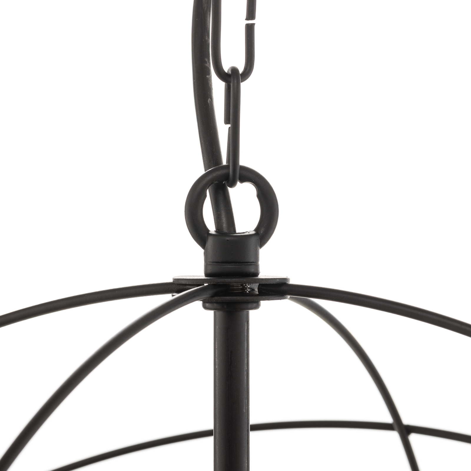 Lámpara de araña Globe 5 luces negro
