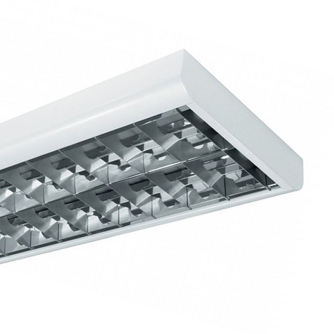 Mycket platt rasterlampa T8 BAP 58 W 2 lampor