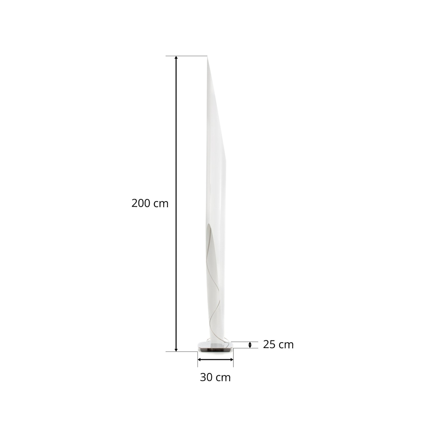 Shakti 200 Floor Lamp White/Polished - KDLN