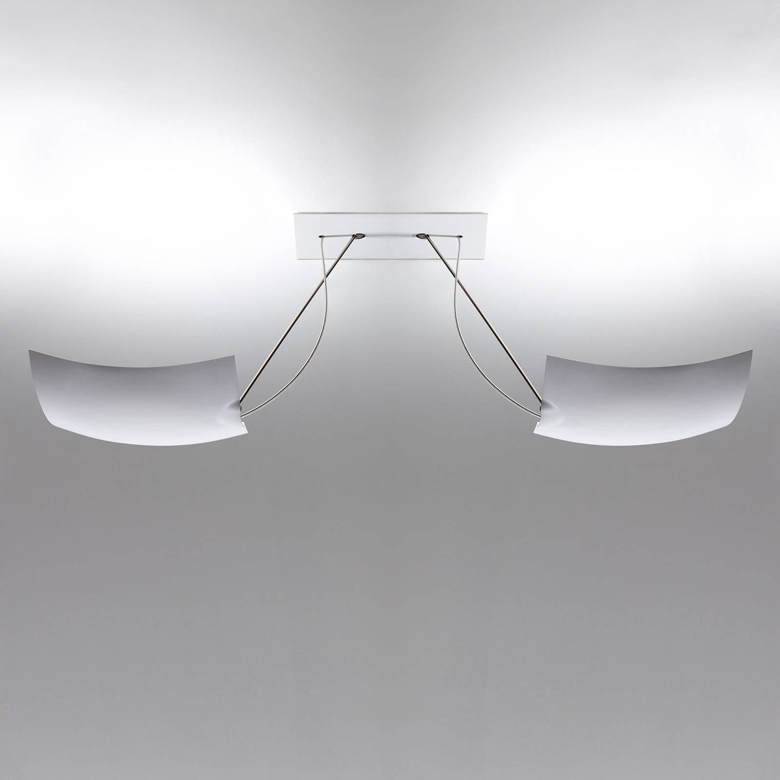 Ingo Maurer 2x18x18 lampa sufitowa LED, 2-punktowa