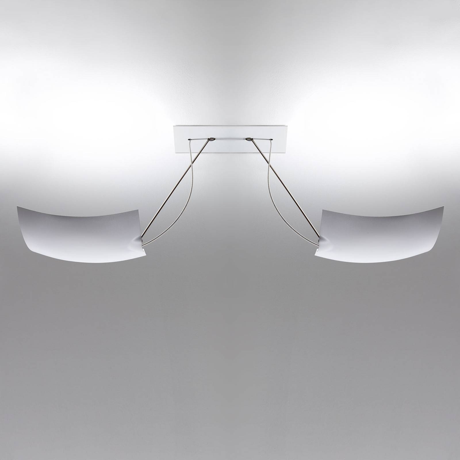 Ingo Maurer 2x18x18 plafonnier LED, 2 lampes