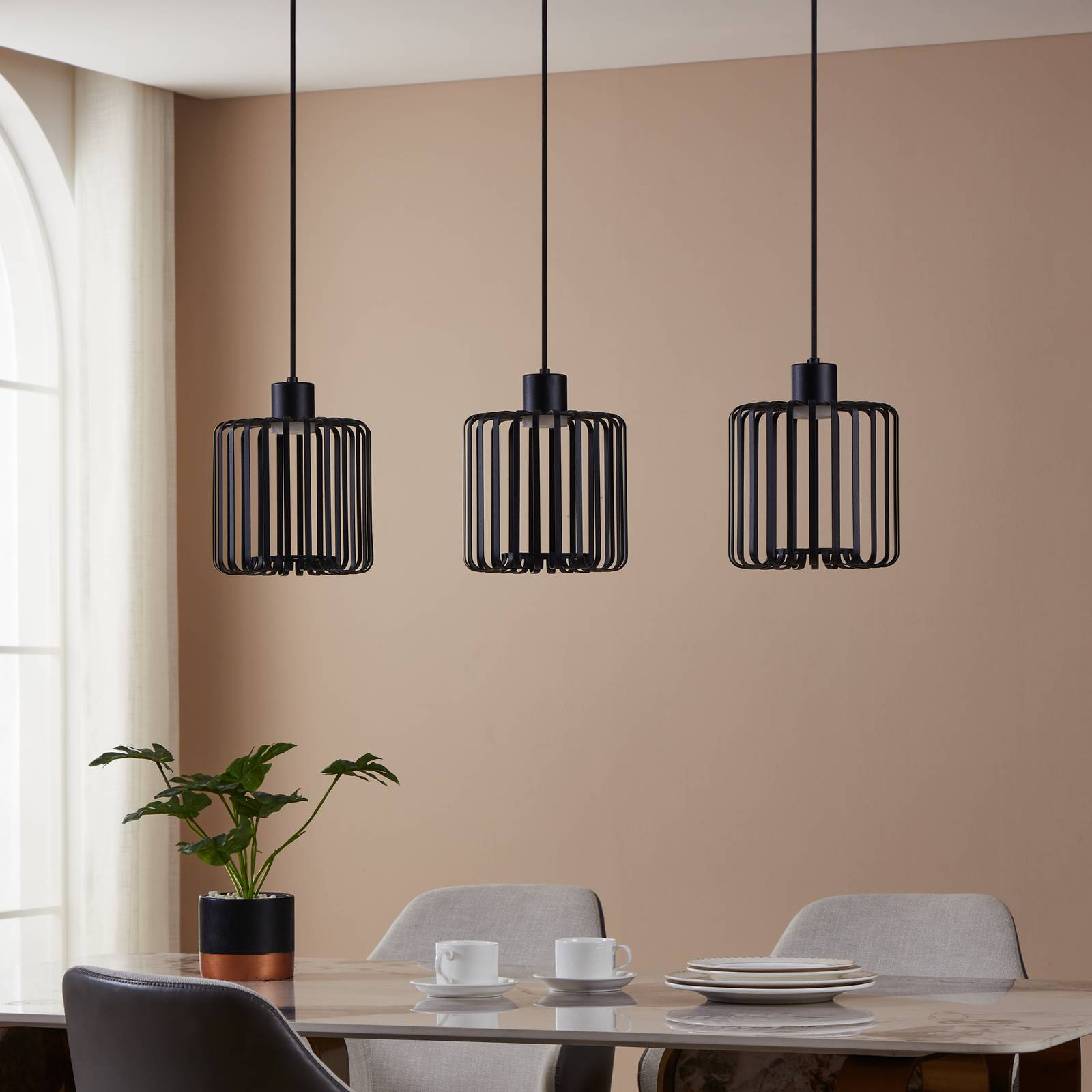  Eglo Eglo Connect Lampa Wisząca Led Ginestrone-z, 3-punktowa, Czarna 