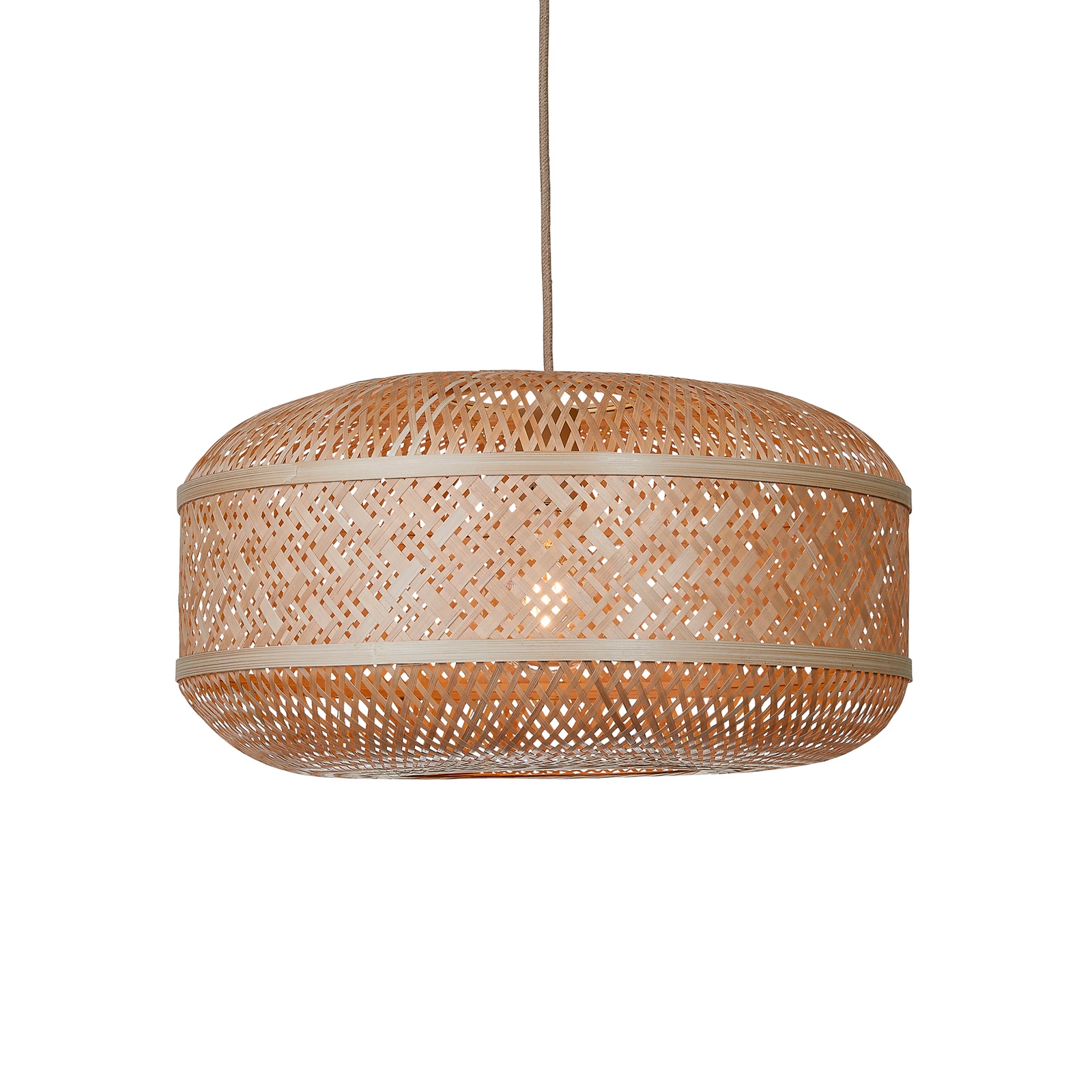 Suspension GOOD & MOJO Langkawi, couleur naturelle, Ø 50 cm, bambou, E27