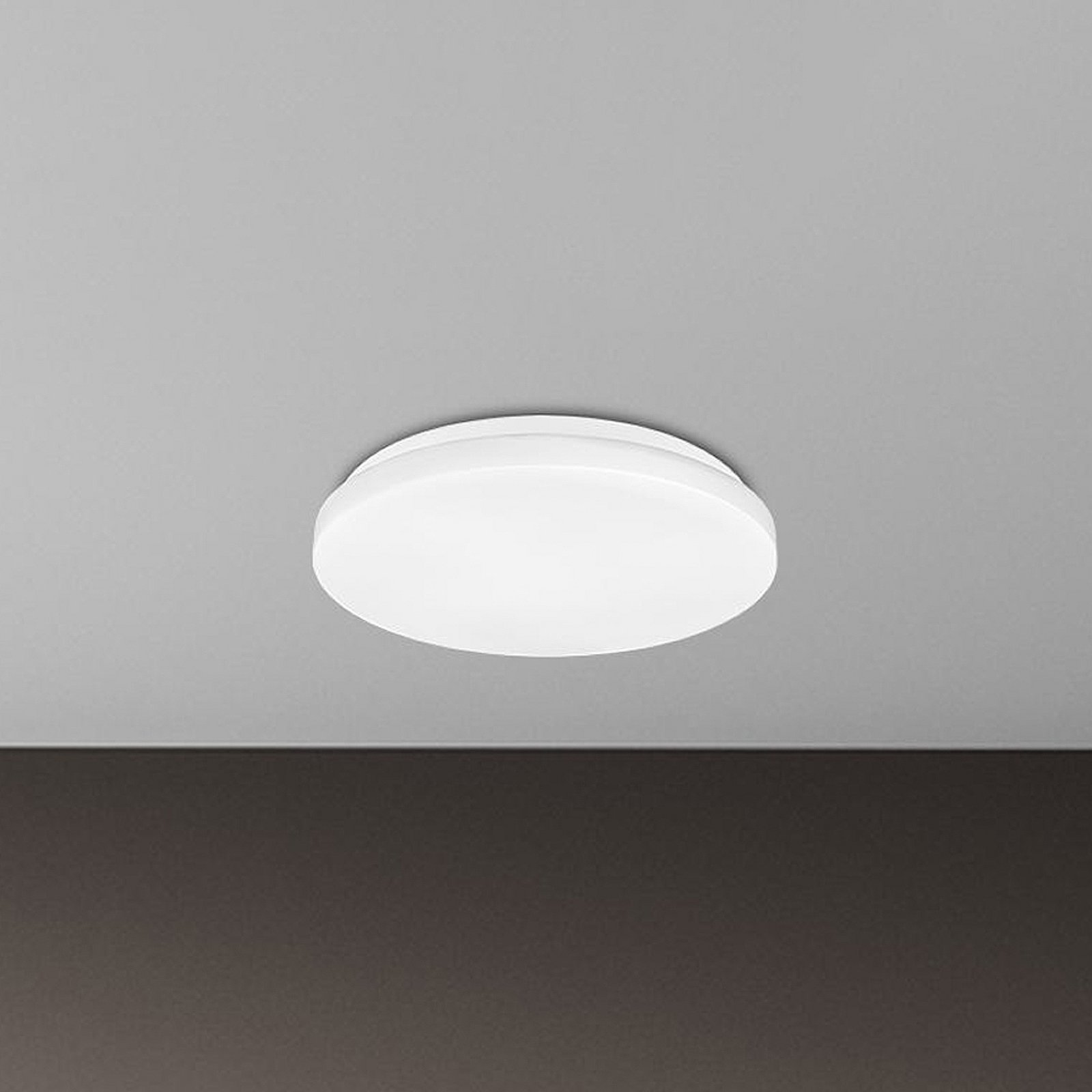 LED таванска лампа Elipso, бяла, пластмаса, Ø 29 cm, 4000K
