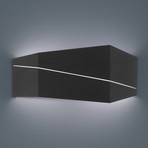 Zorro - moderne LED-Wandlampe in Schwarz matt