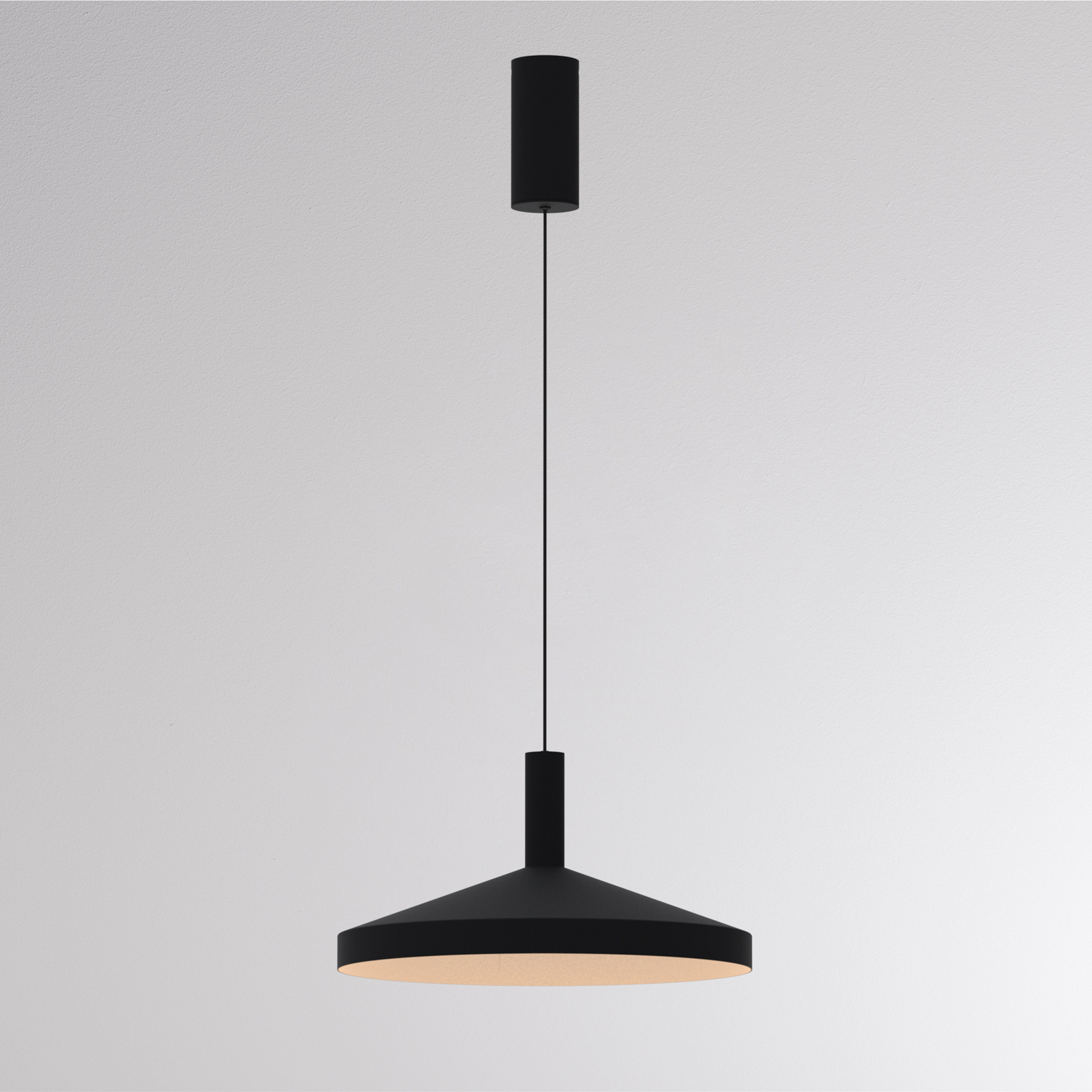 Suspension LED LORA III, noire, Ø 36 cm, à intensité variable, CCT 40°