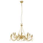 Kroonluchter Retro, 16-lamps, goud