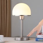 Lampe à poser stylée Jolie abat-jour en verre