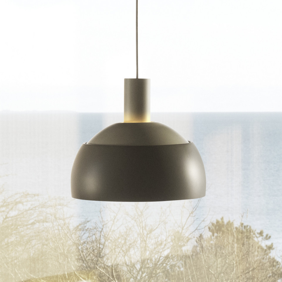 Louis Poulsen FJ Elements hänglampa grå Ø 25 cm E27, grå från Louis Poulsen