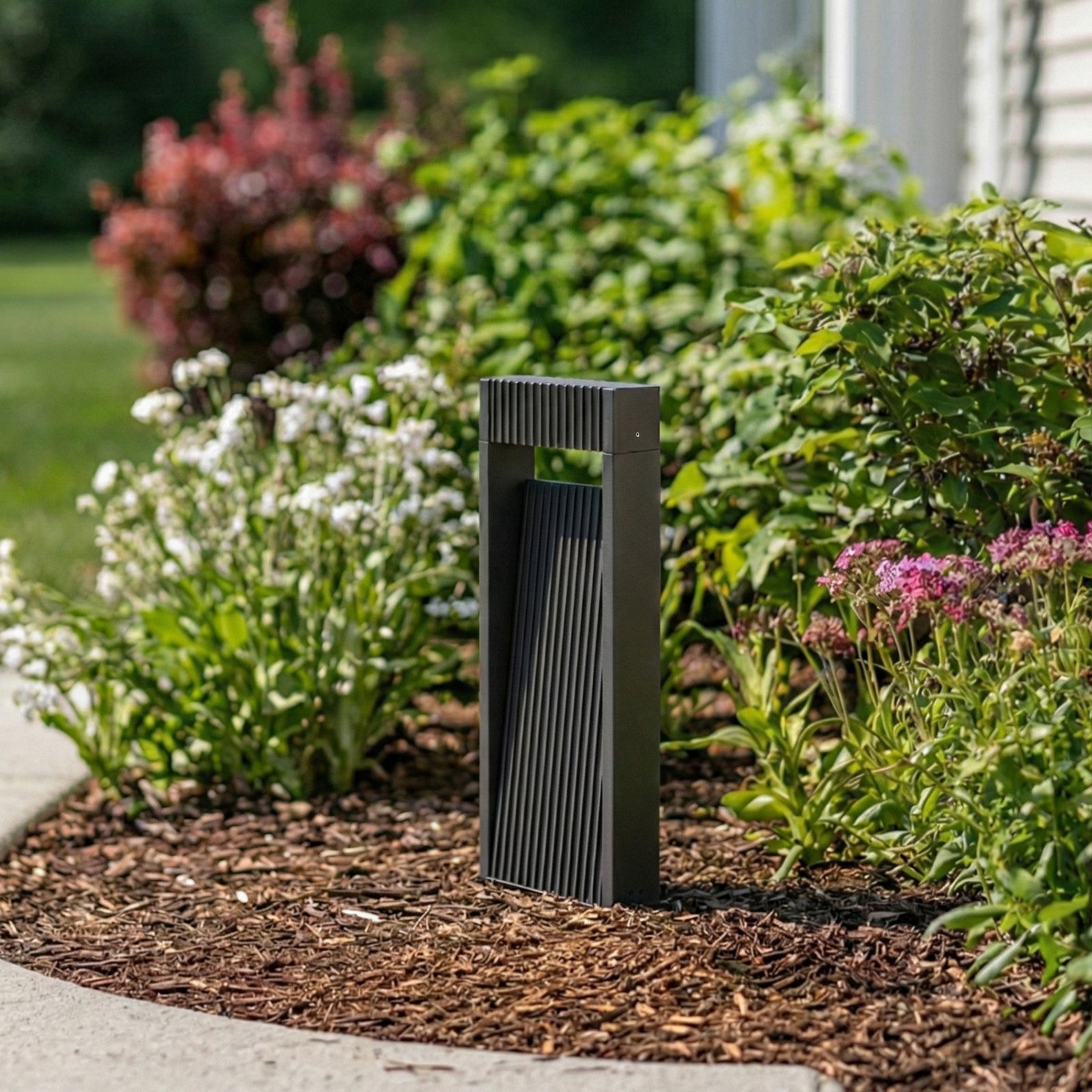 Lucande LED-Sockelleuchte Tavion, 40 cm, ανθρακί, IP65 Lucande LED-Sockelleuchte Tavion, 40 cm, ανθρακί, IP65