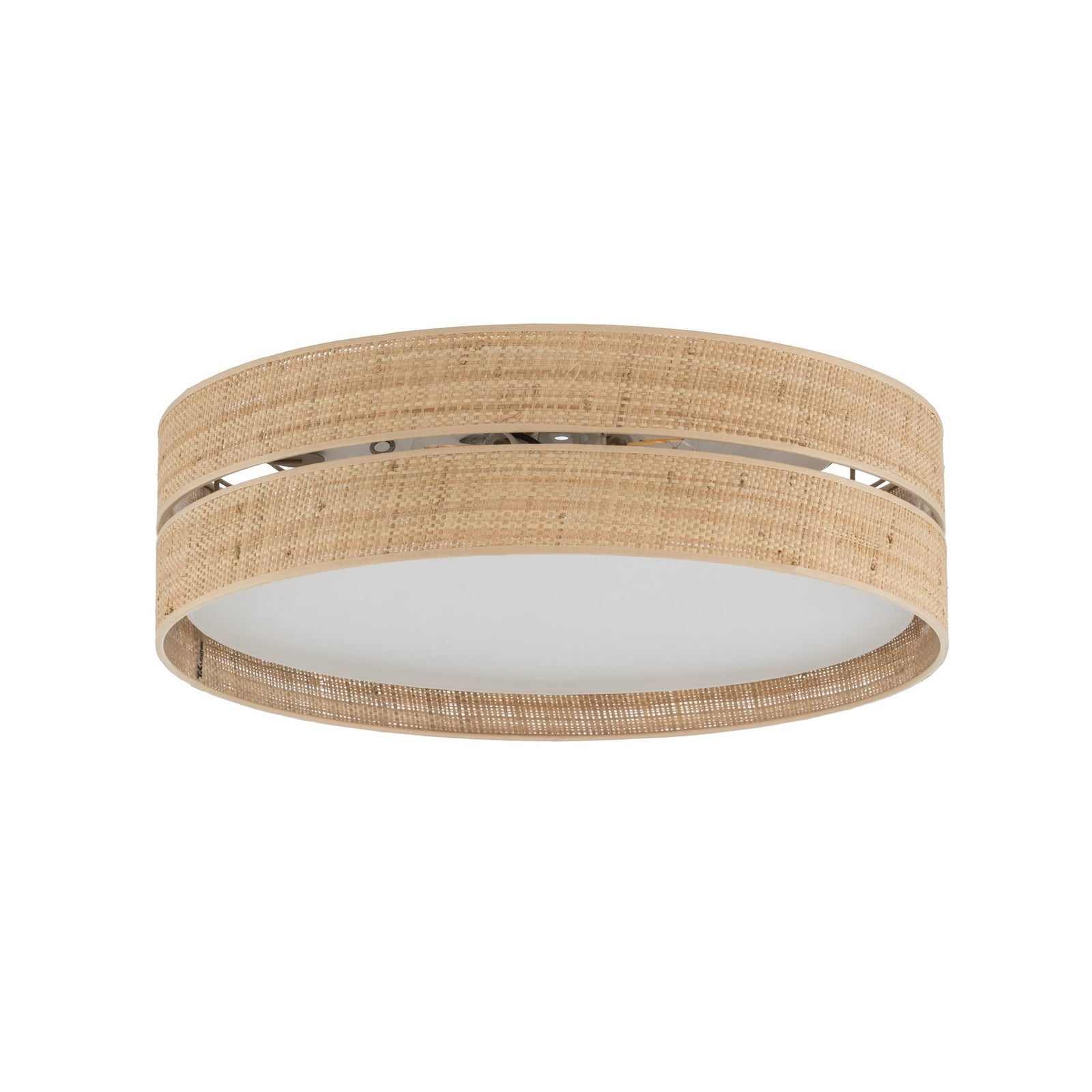 Deckenleuchte Calma, beige, Bast, Ø 60 cm, E27
