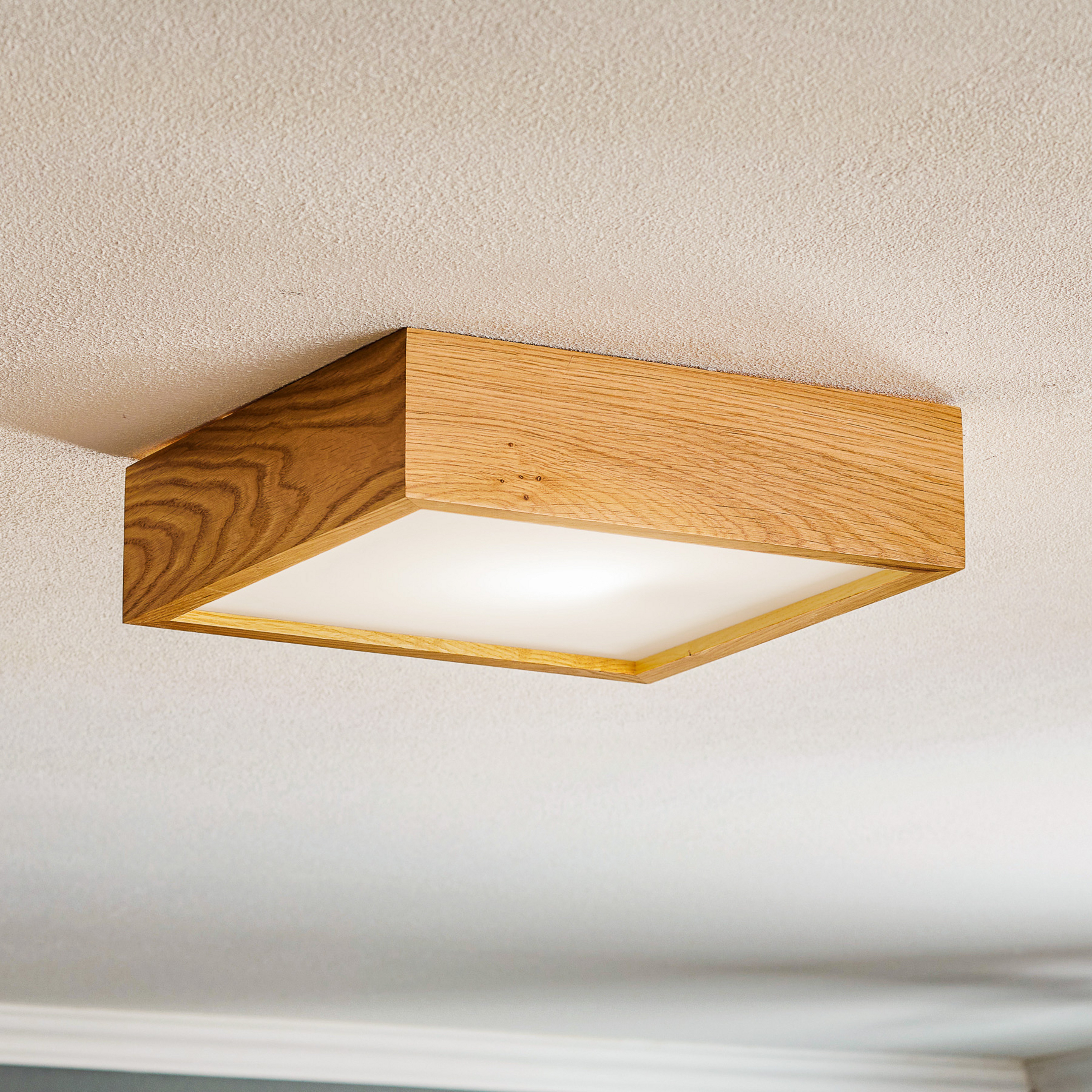 Envostar Kerio laelamp 27,5x27,5cm hele tamm