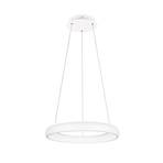 Candeeiro suspenso LED Cardona, Ø 62 cm, branco, CCT, metal