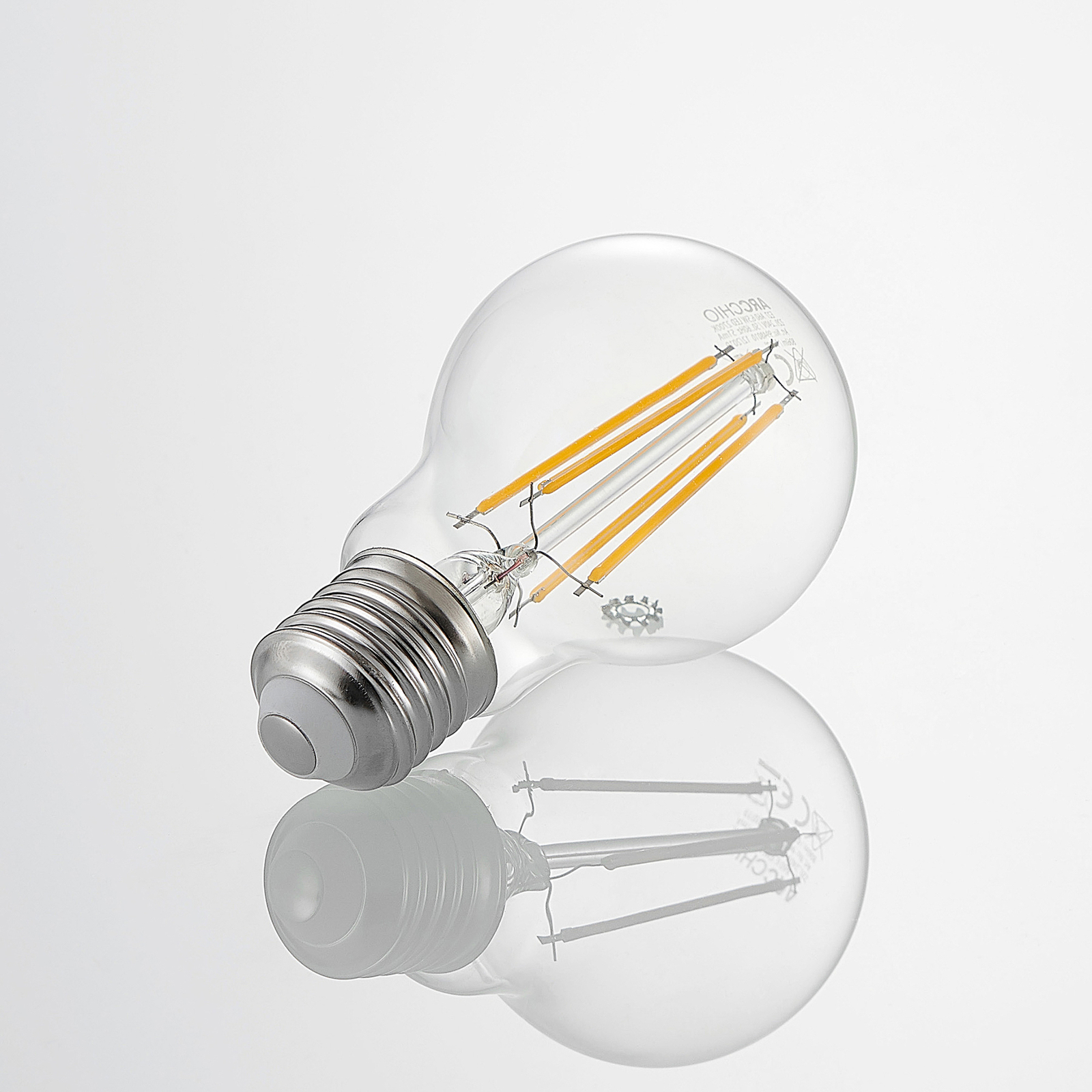 LED bulb E27 A60 6.5 W 827 3-level dimmer 2-pack