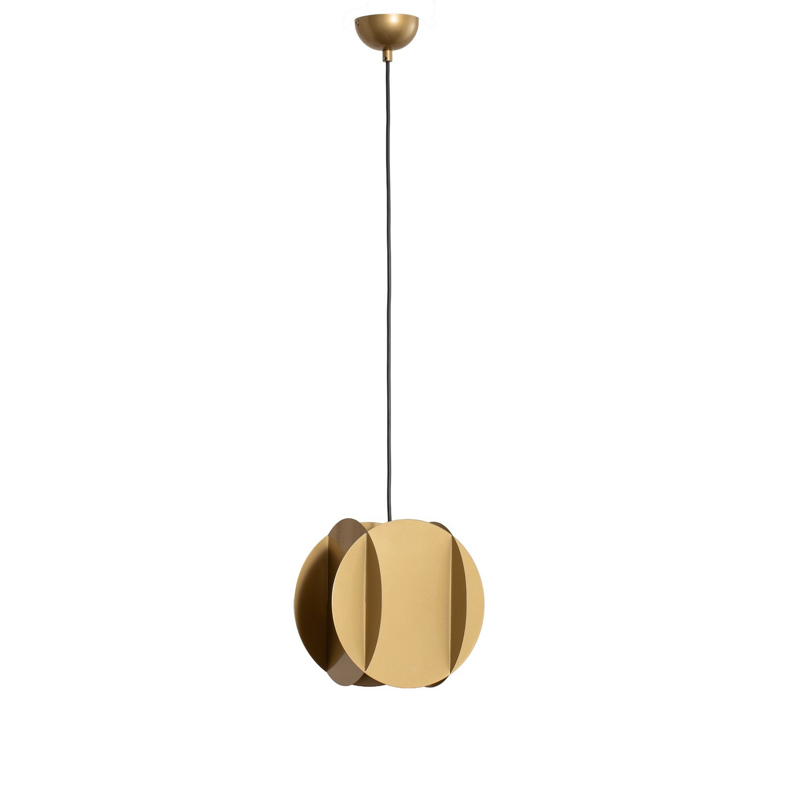 Corner pendant light, gold-coloured, 25 x 25 cm, metal, E27 Corner pendant light, gold-coloured, 25 x 25 cm, metal, E27