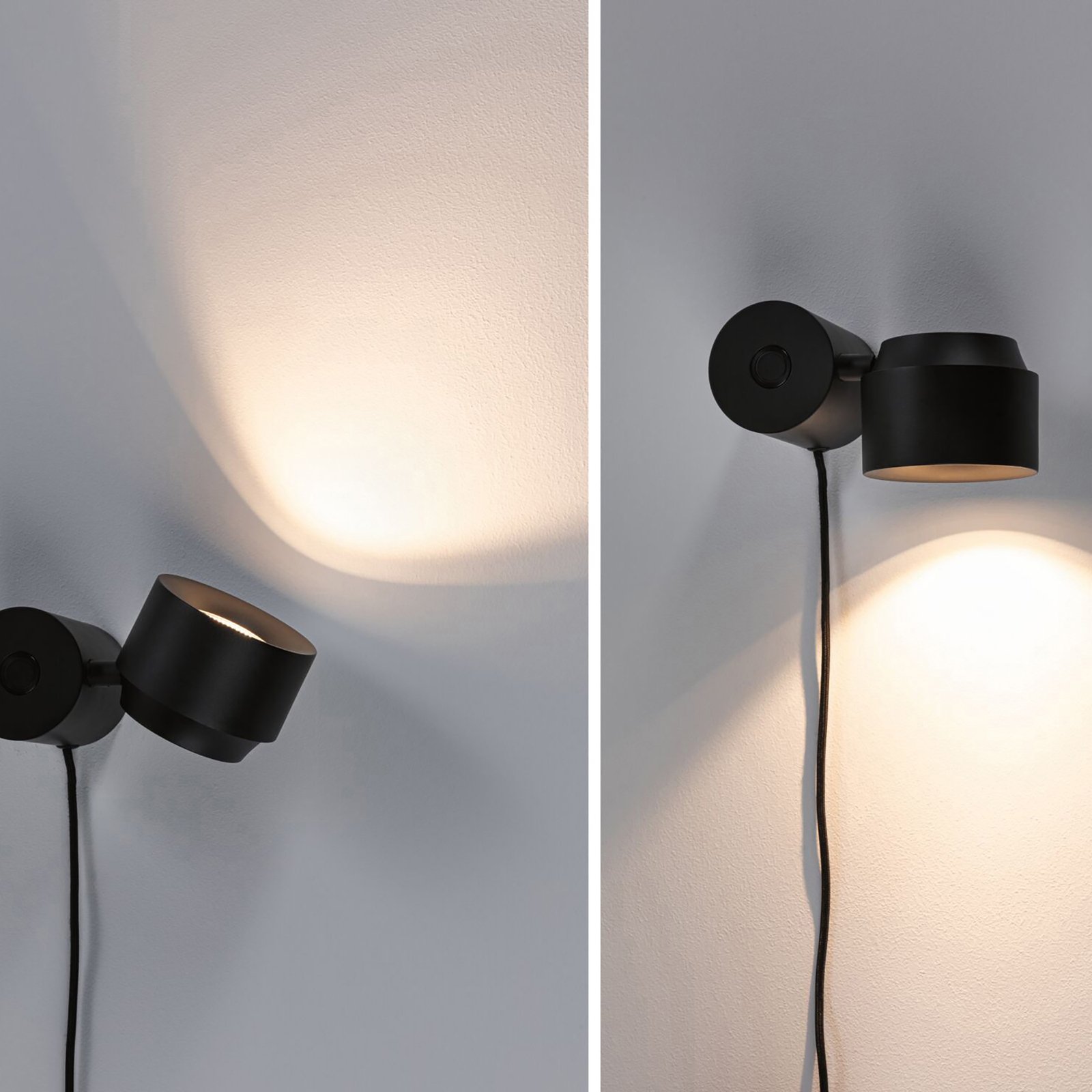 Puric Pane Lampe de Table S 3-step Noir - Paulmann