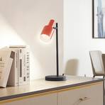 Lindby lámpara de mesa Ovelia, naranja/negro, hierro, E27