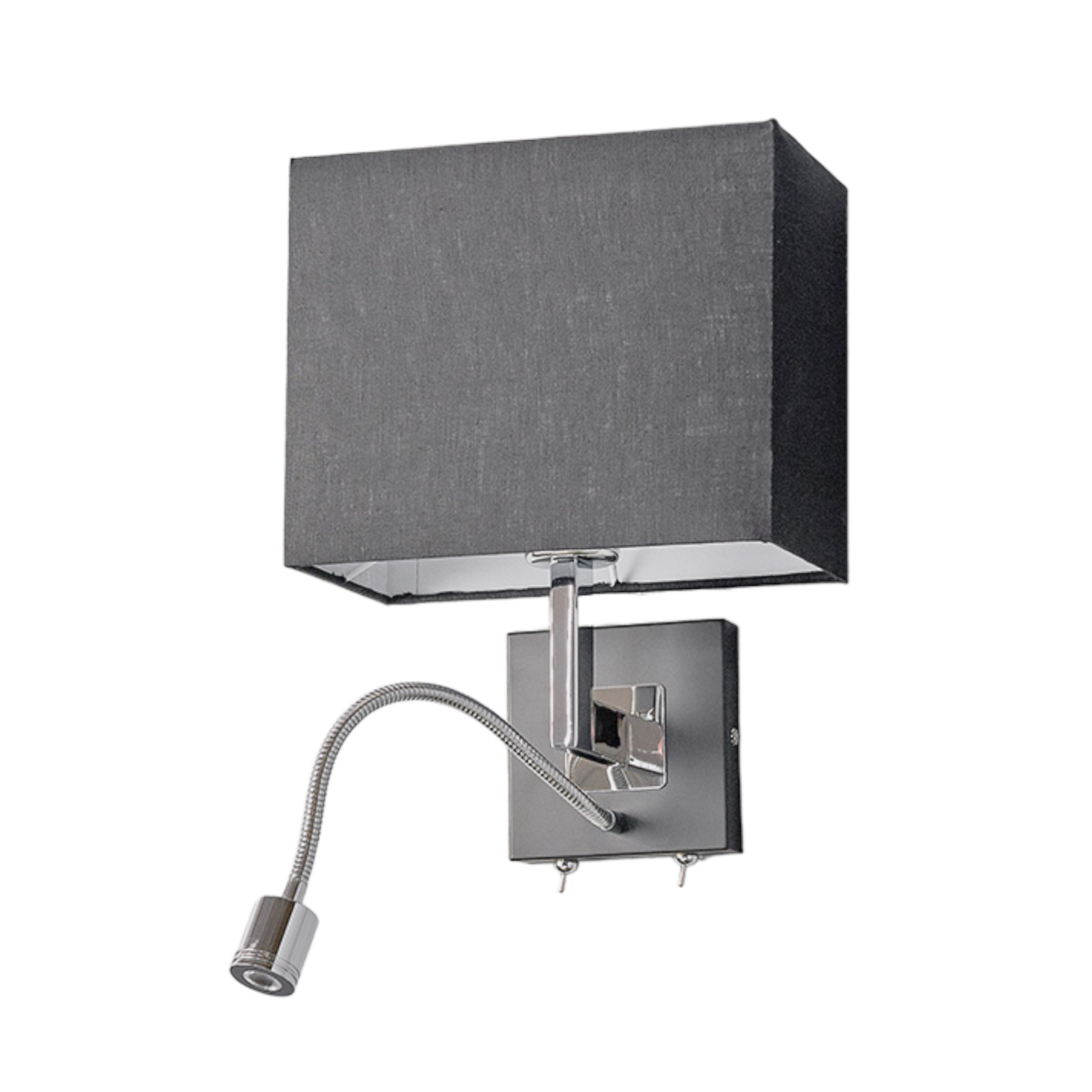 Rebekka Wandleuchte Black/Chrome - Lucande