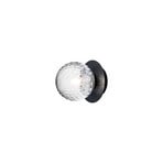 Liila 1 Wall/Ceiling Lamp IP44 Small Black/Optic Clear - Nuura