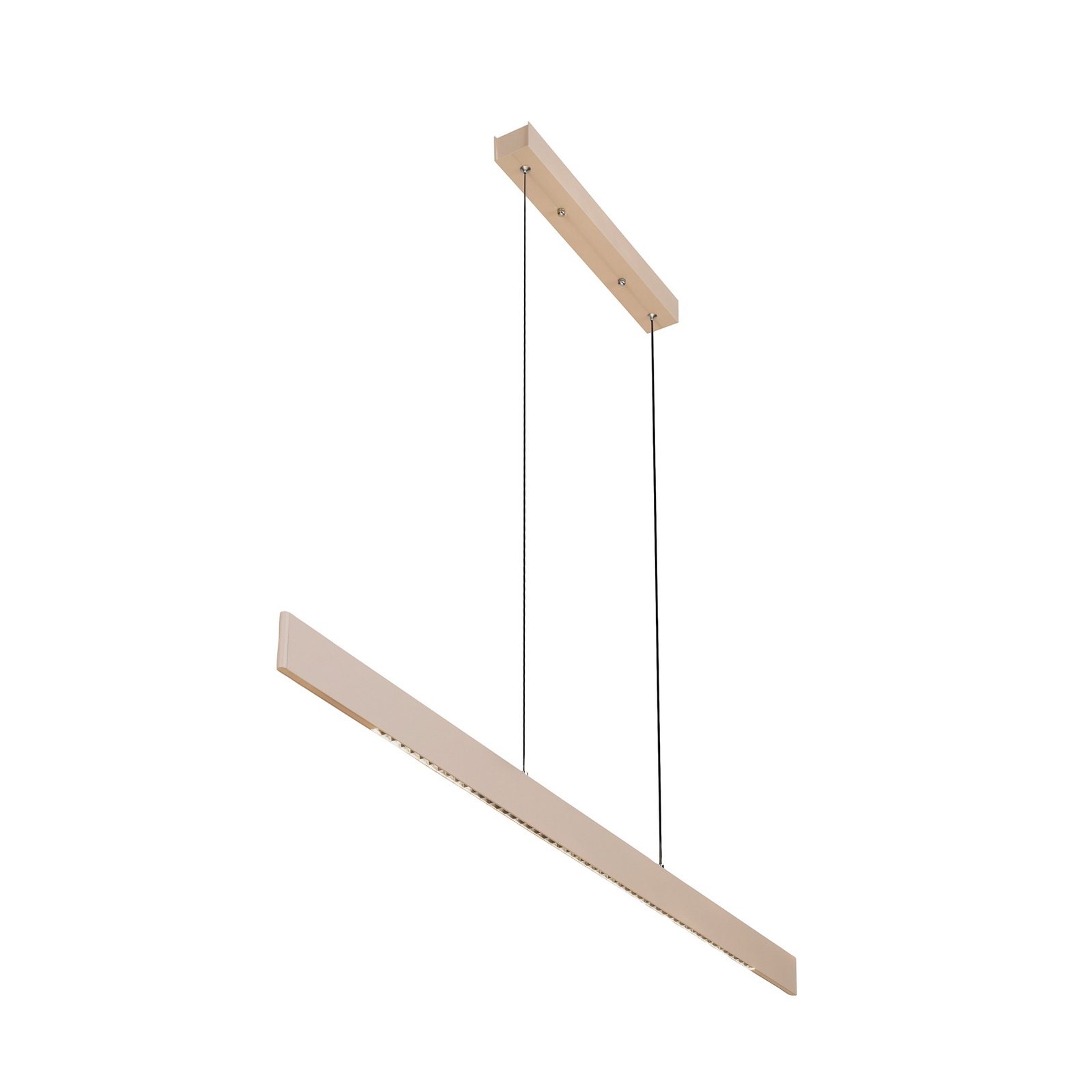 Adina LED pendant light, sand beige, metal, 3,000 K, up/down