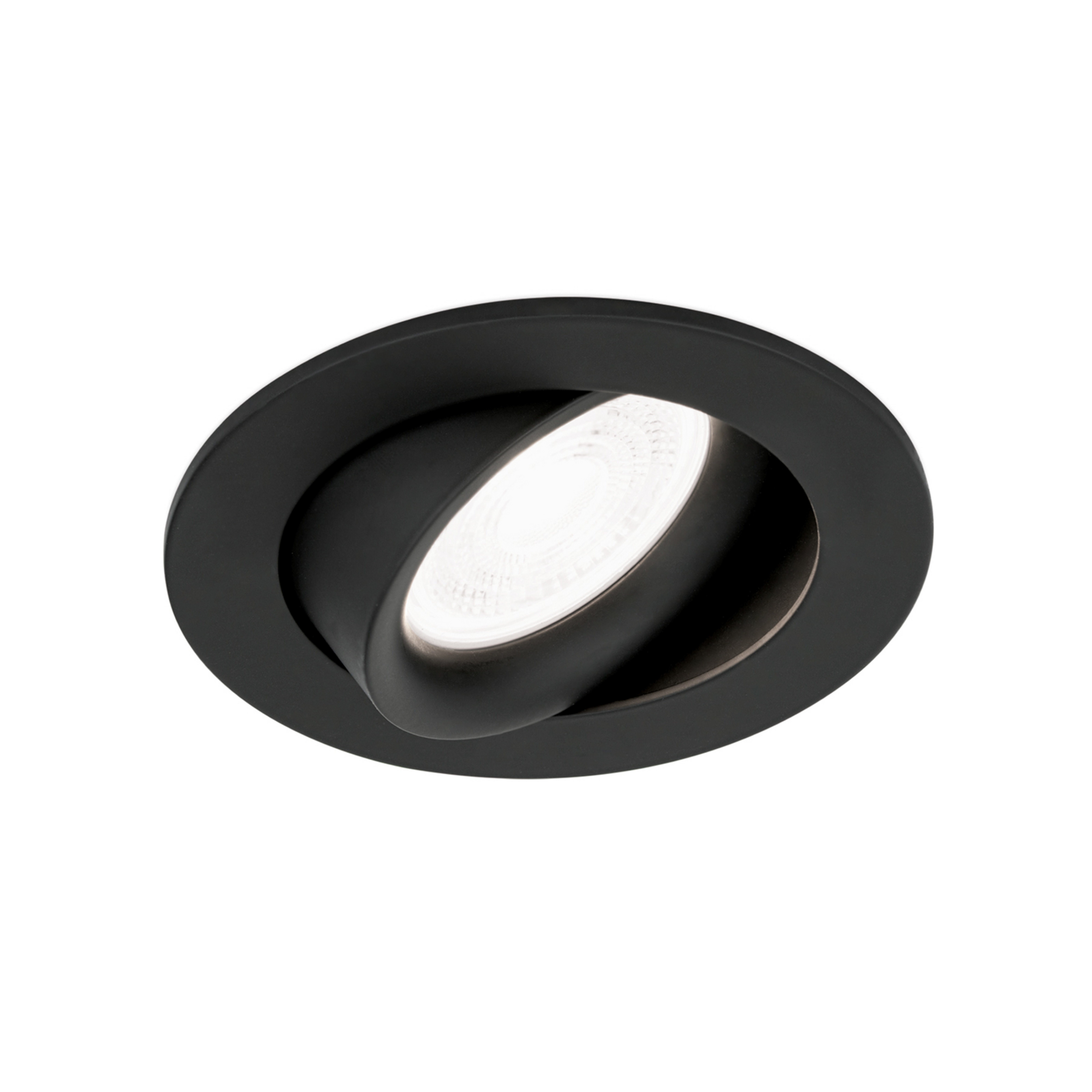 Einbauspot Choice, Aluminium, schwenkbar, schwarz