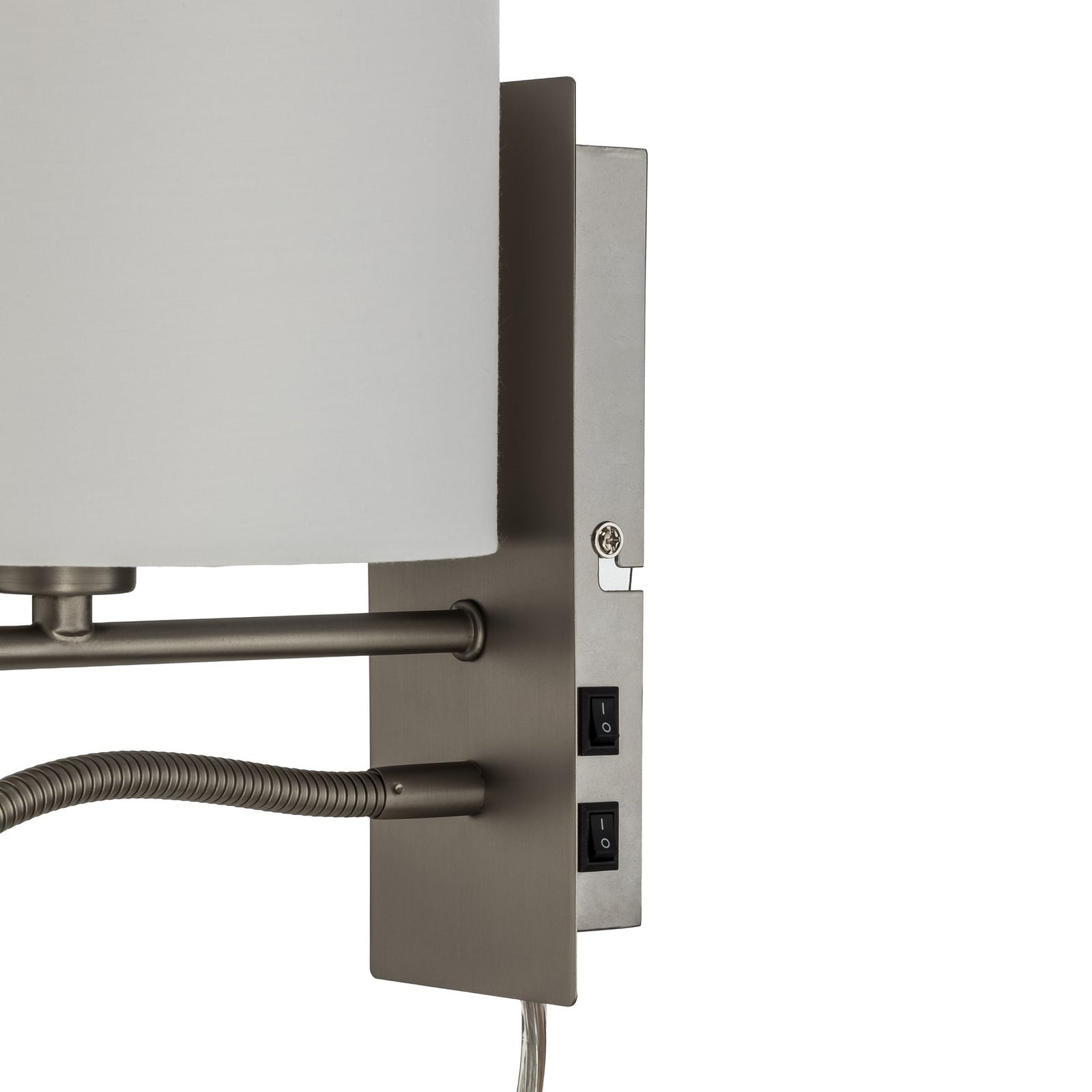 Florens Vegglampe White/Nickel - Lindby Florens Vegglampe White/Nickel - Lindby