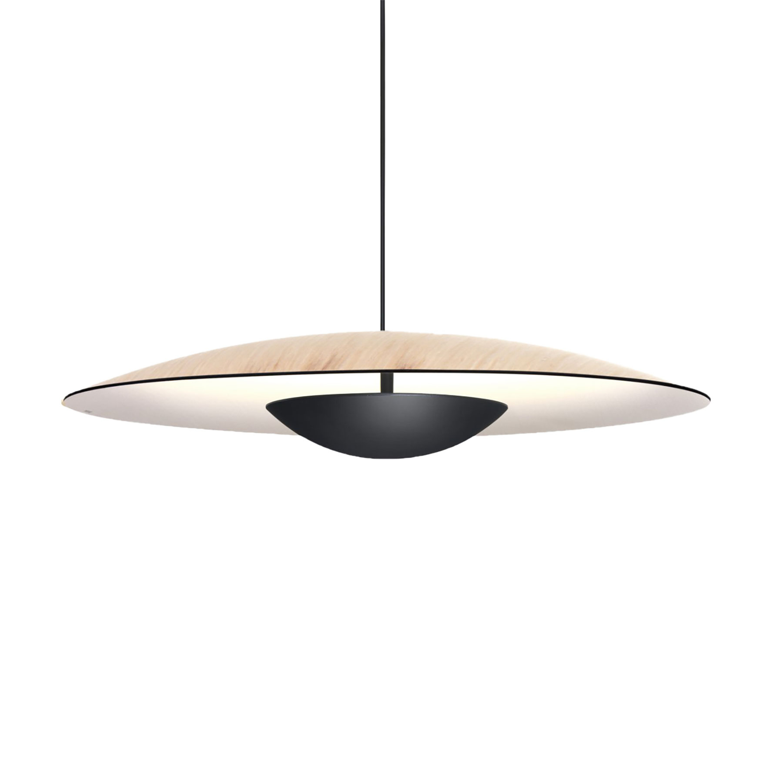 MARSET Ginger LED pendant, TRIAC, made of wood