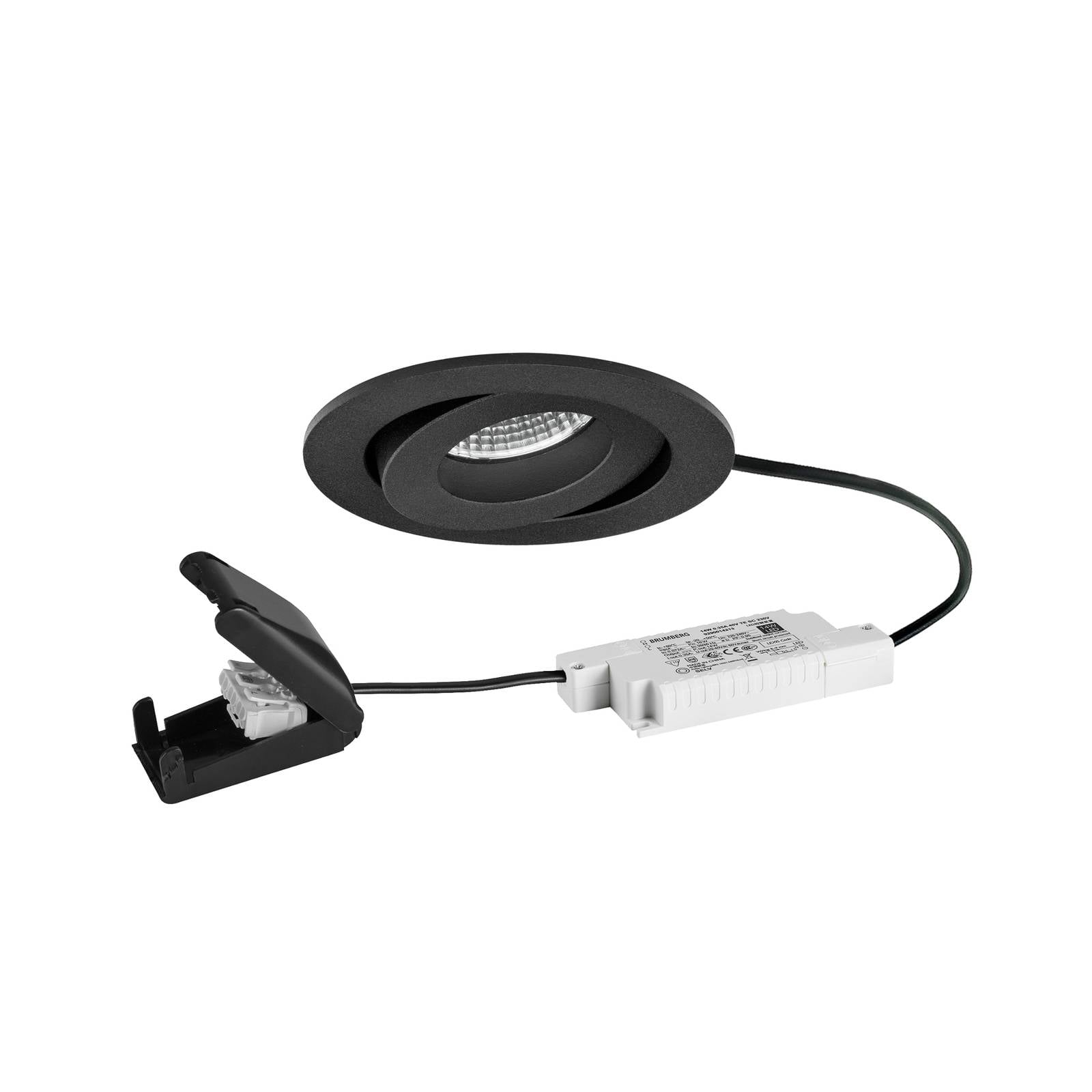 BRUMBERG LED-Einbauspot BB33 RC Anschlussbox strukturschwarz
