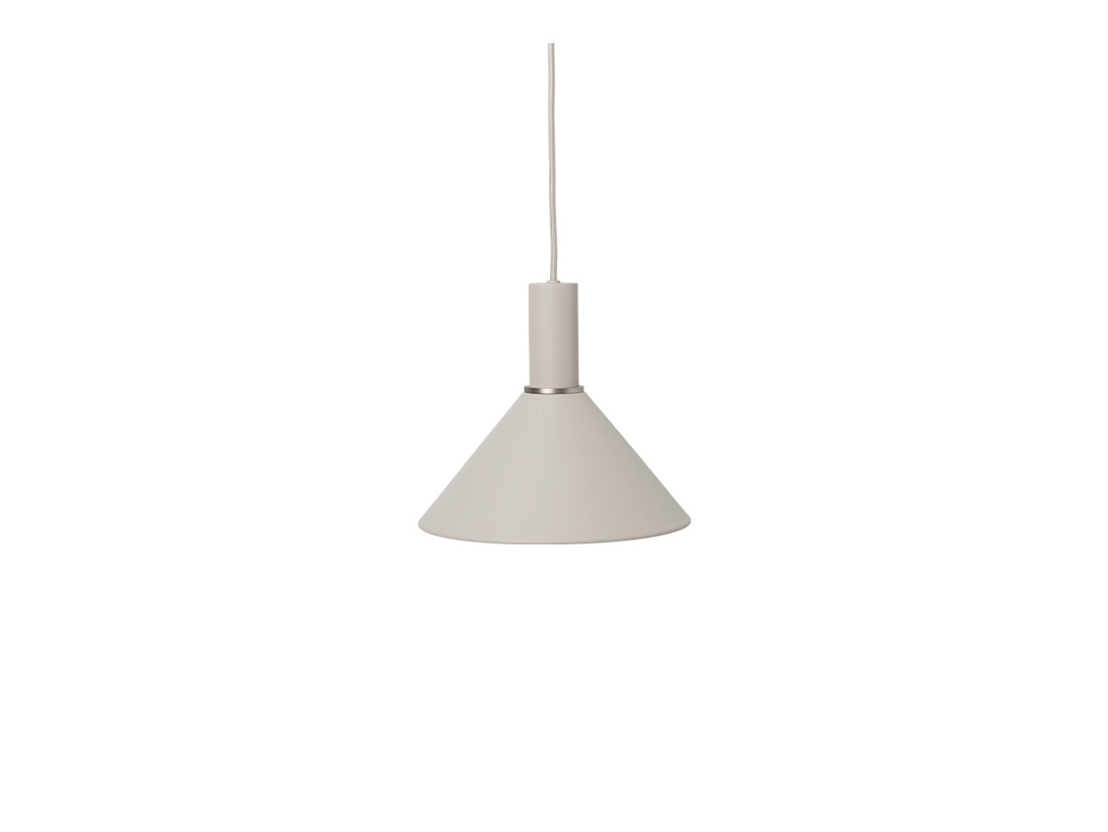 Collect Závěsná Lampa Cone Low Light Grey - Ferm Living