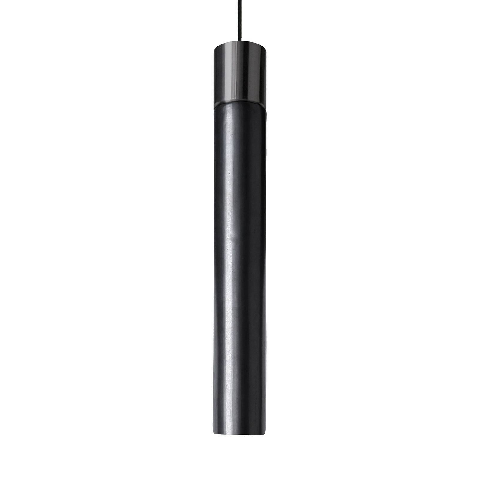 Kundalini Minimal suspension LED, nickel noir
