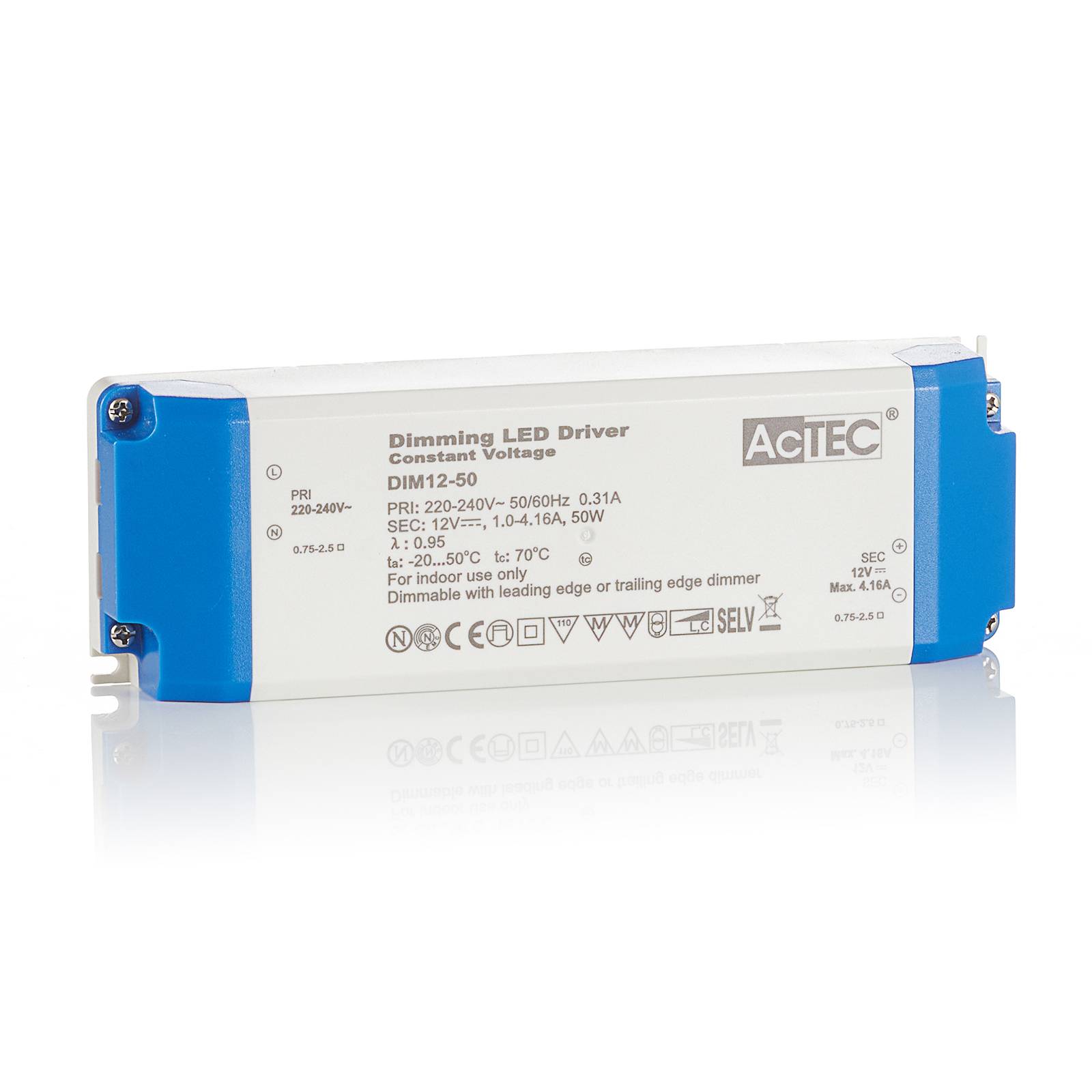AcTEC DIM LED-drivare CV 12V, 50W, dimbar
