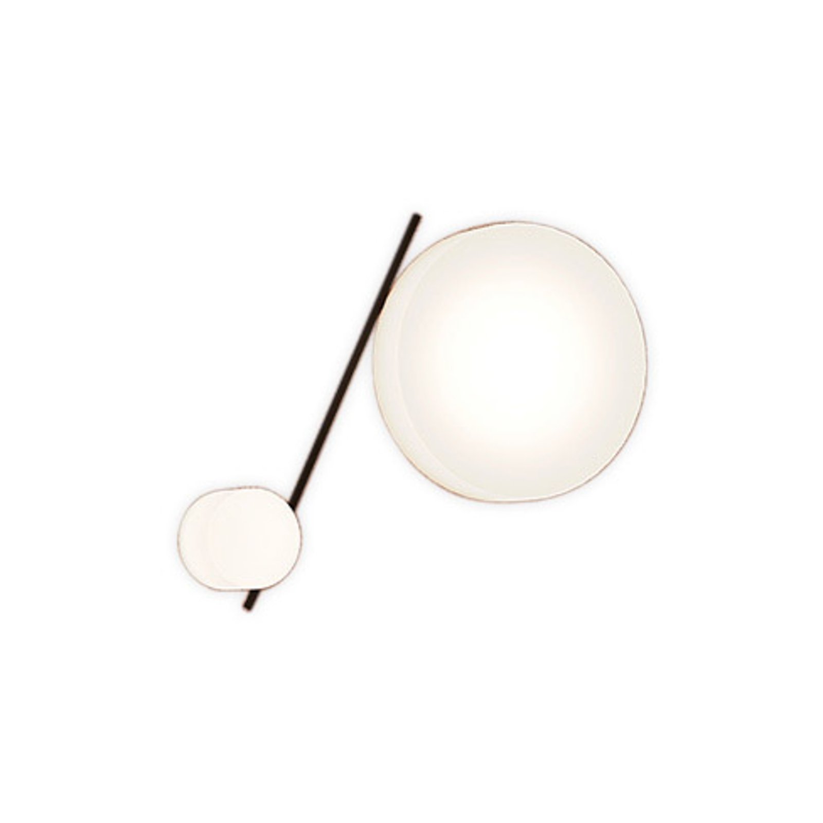 LEDS-C4 LED-Wandleuchte Spark Double, Länge 67 cm, CCT, Glas