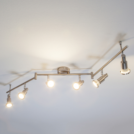 Nickel Coloured Led Ceiling Light Aron 6 Bulb Lights Co Uk - Coloured Ceiling Light Bulbs Nickel Coloured Led Ceiling Light Aron 6 Bulb Lights Co Uk - Coloured Ceiling Light Bulbs
