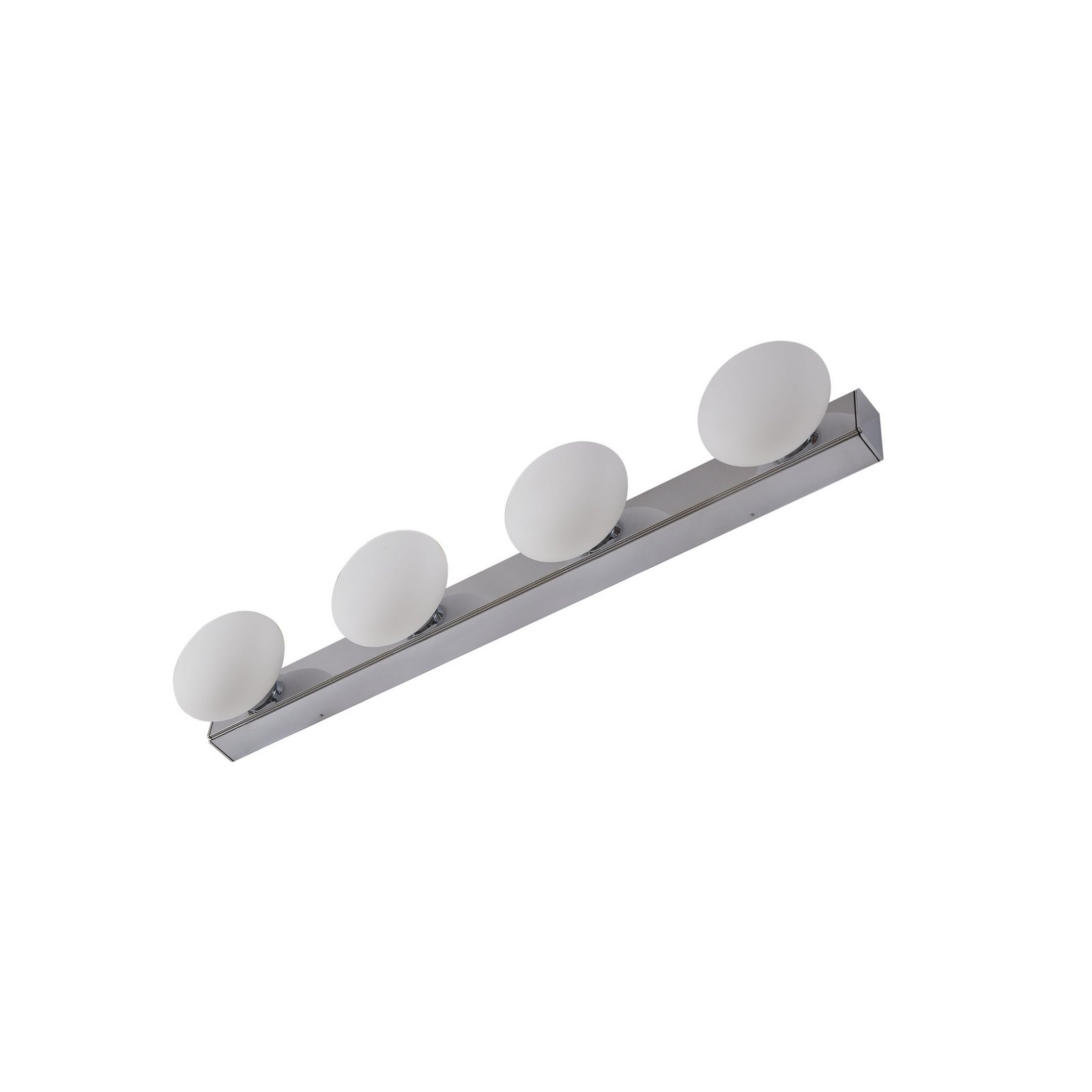 Lucande Candeeiro de parede para casa de banho LED Myrra, cromado, vidro, 60