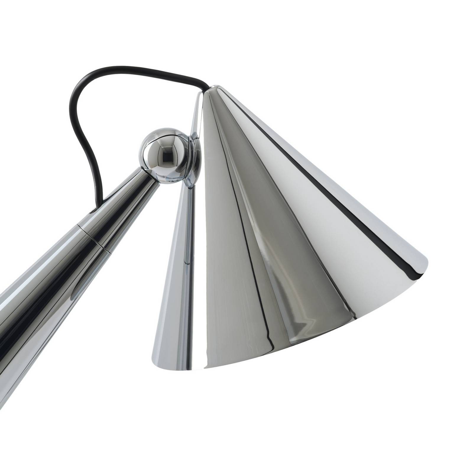 Tom Dixon lampa stołowa LED Pose, kolor srebrny, wysokość 25 cm