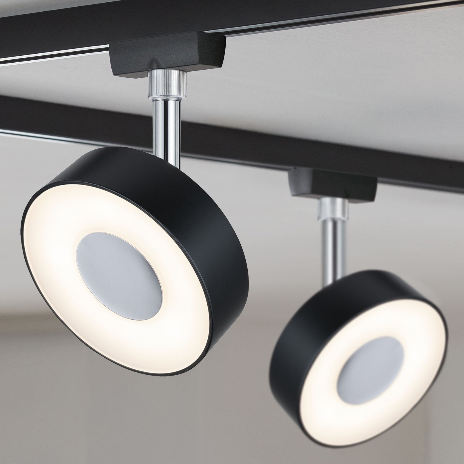 Paulmann URail Spot Circle schwarz dimmbar